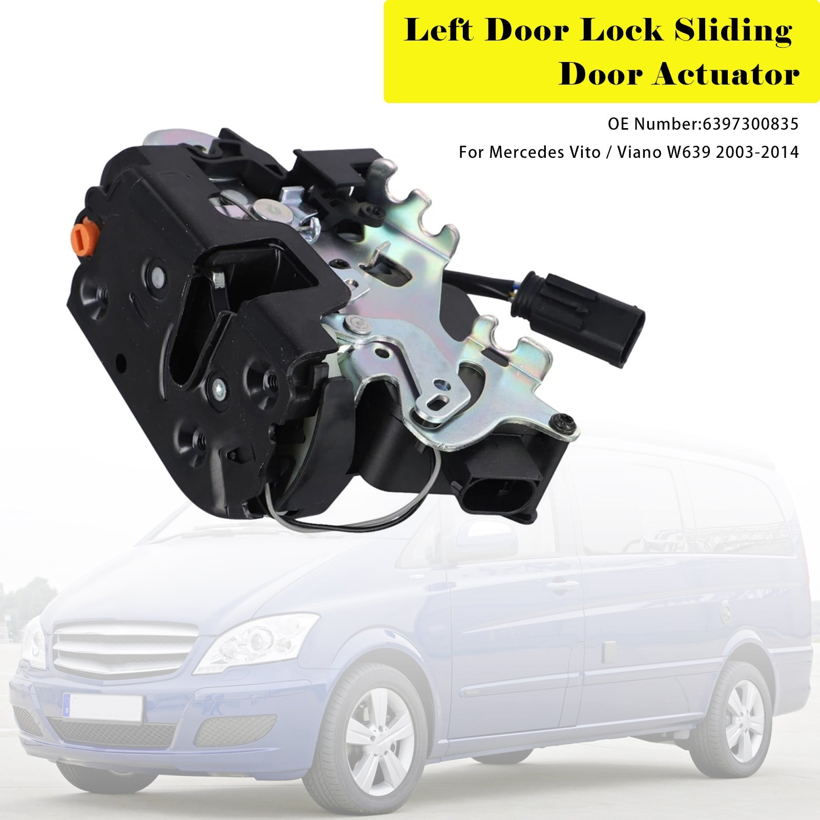 PALASER Left Door Lock Sliding Door Actuator 6397300835 For Mercedes Vito Viano W639