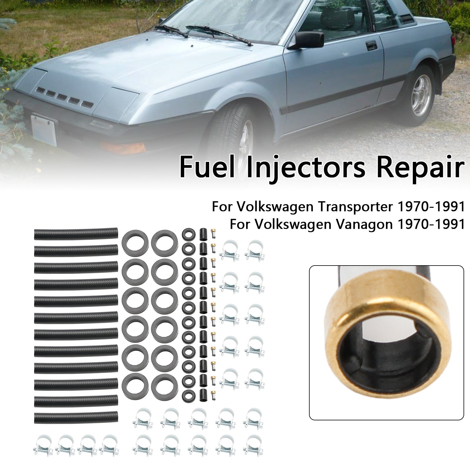 PALASER 1970-1991 Volkswagen Transporter Vanagon 12Pcs Fuel Injector Repair Kit - Image 2