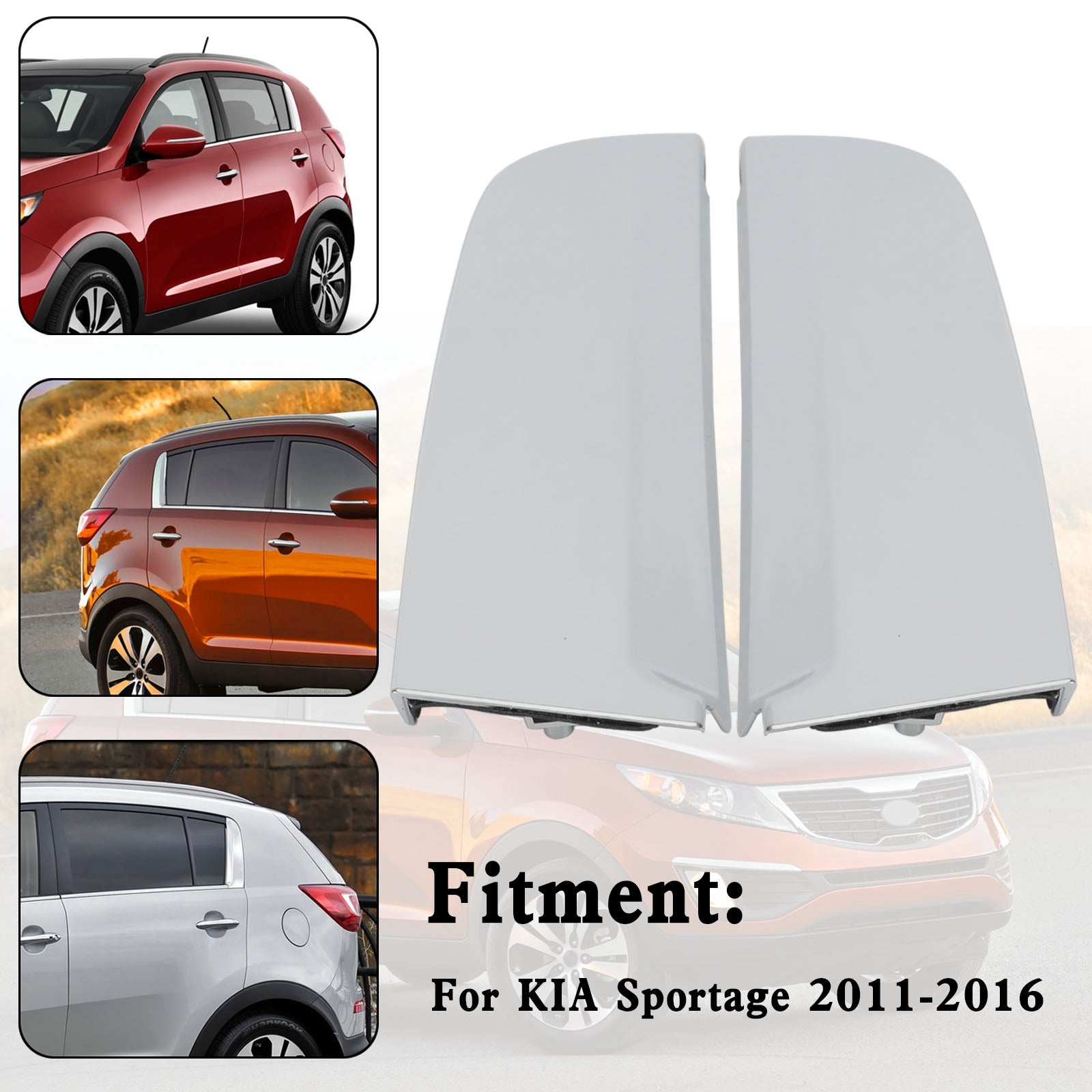 PALASER Kia Sportage 2011-2016 2x C Pillar Rear Door Garnish Cover Exterior Molding Trim 83270-3W000 - Image 8