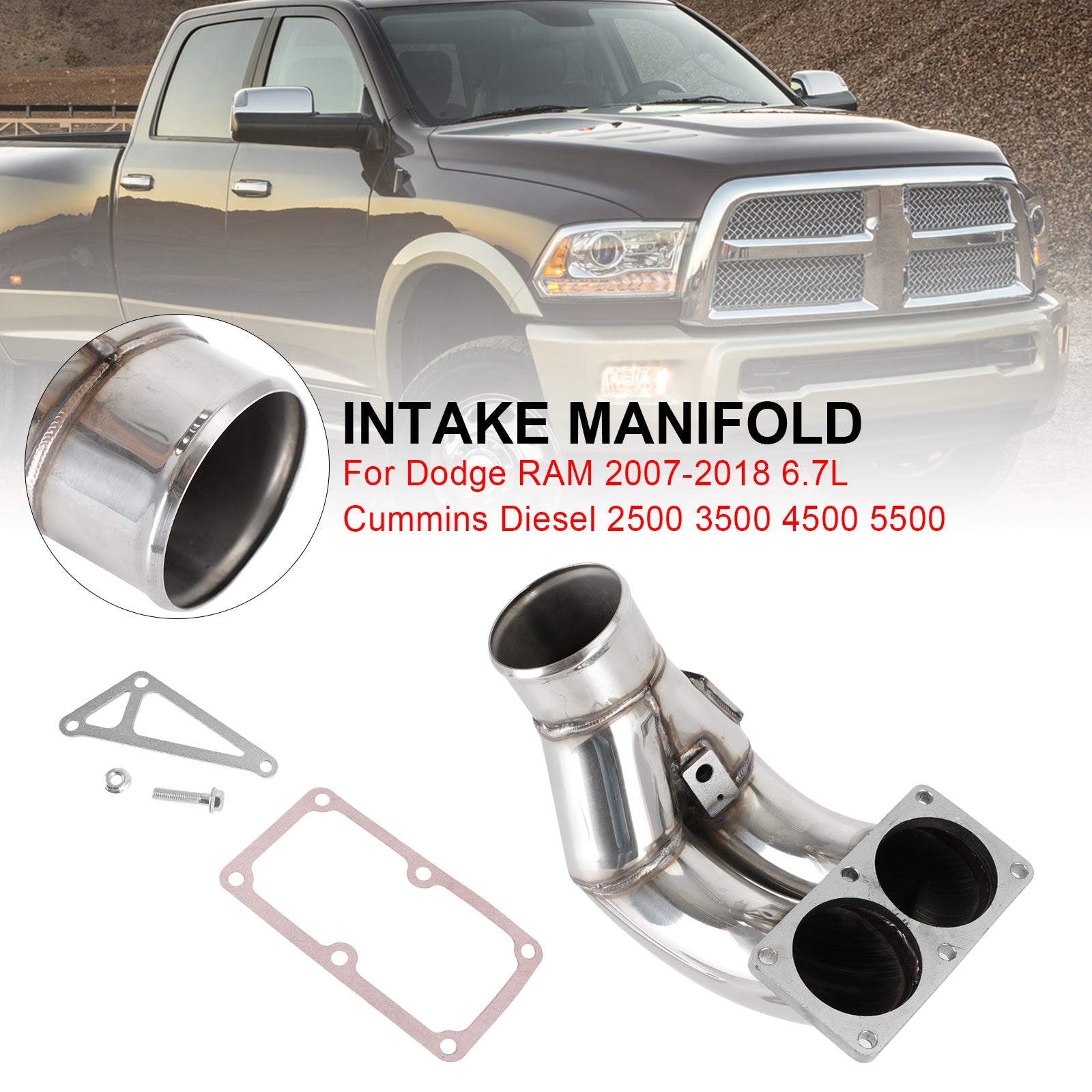 PALASER 3.5" Intake Manifold 11-3404-2 Fit Dodge Ram 2007-2018 6.7L Diesel 2500 3500 4500 5500 - Image 5