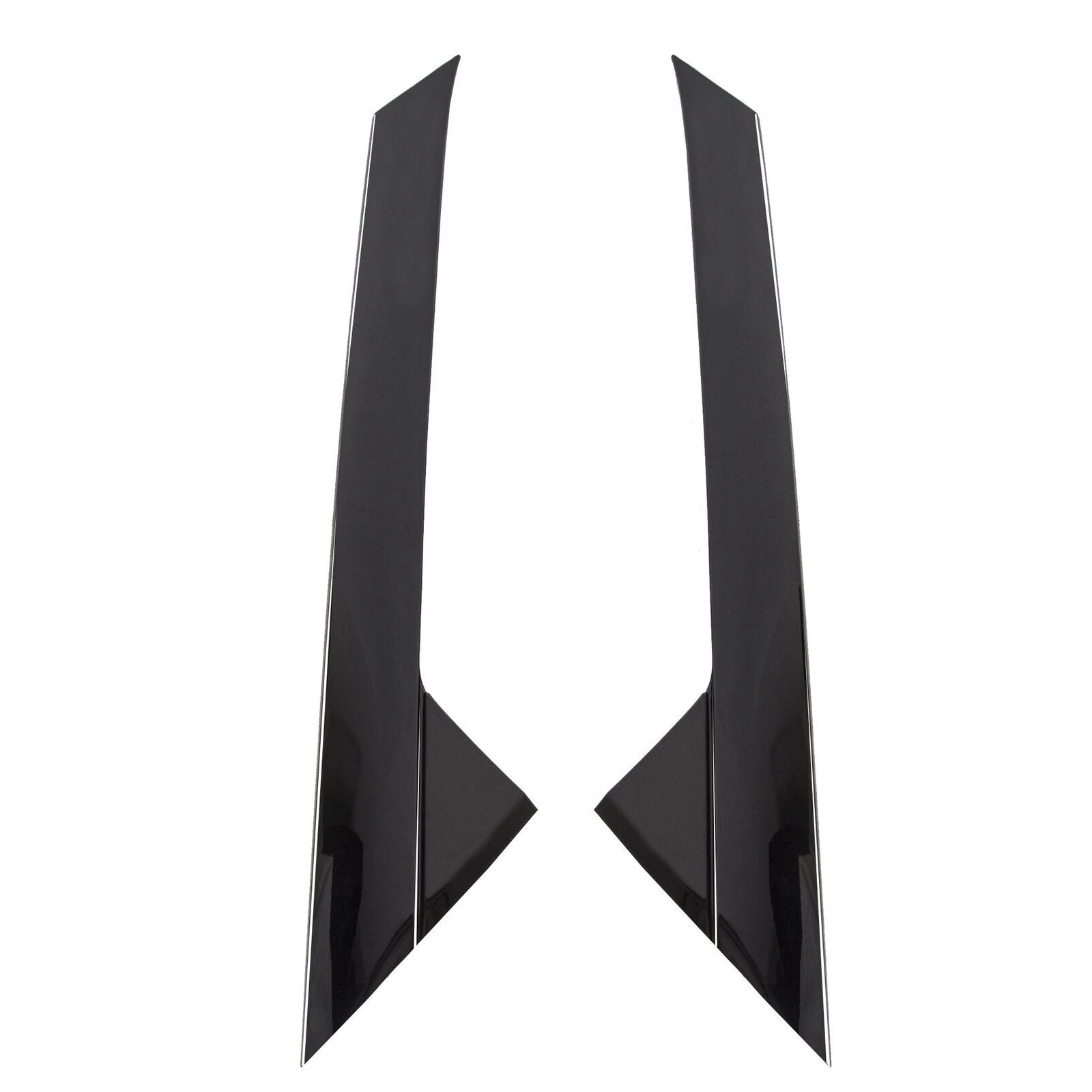 PALASER 2011-2019 Ford Explorer Left+right Pair Side Windshield Outer Trim Molding