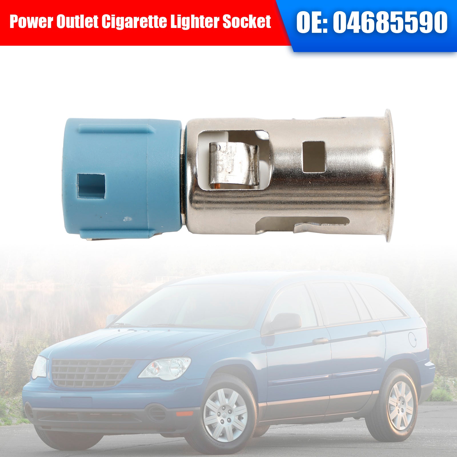 PALASER Dodge Ram Chrysler 300 200 Jeep Power Outlet Cigarette Lighter Socket 04685590 04680613AA - Image 2