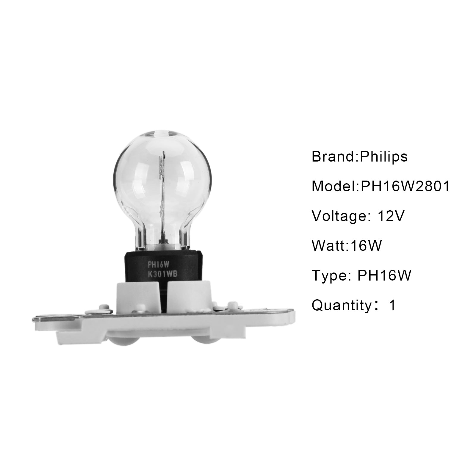 PALASER For Philips PH16W2801 Car Brake Bulb Reversing Bulb 12V 16W For Benz - Image 8
