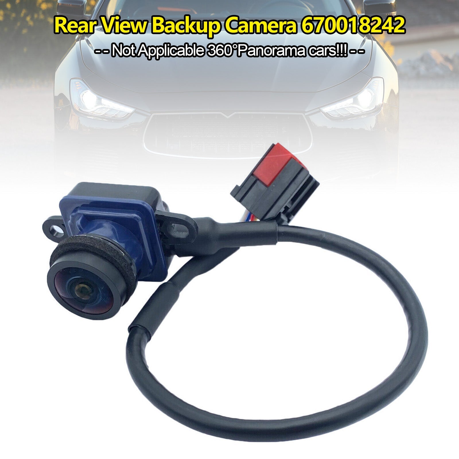 PALASER 2013-2016 Maserati Quattroporte Rear View Backup Camera 670018242 - Image 2