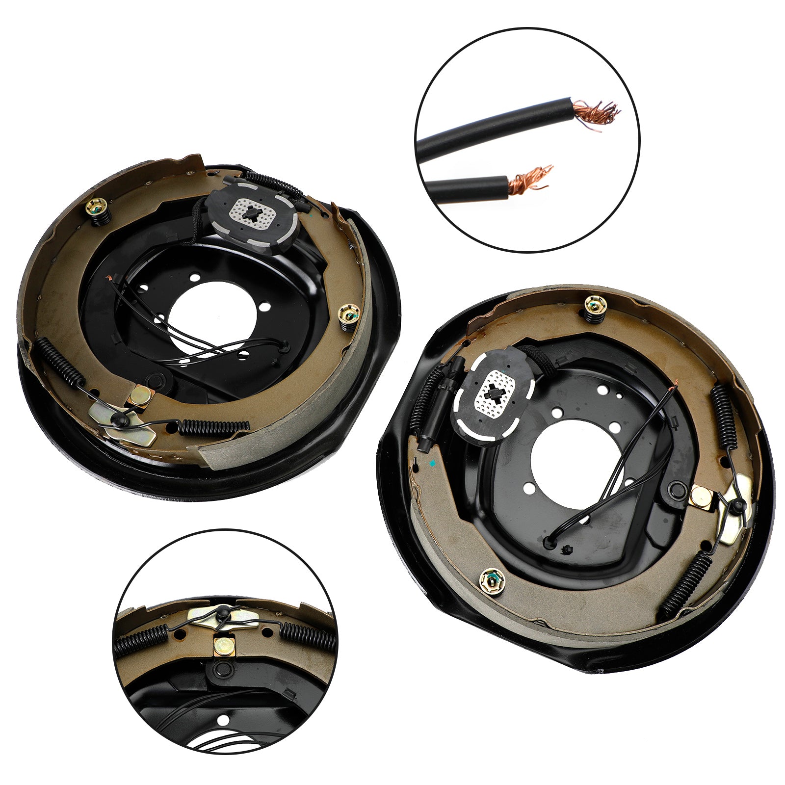 PALASER Electric Trailer Brake Kit-12"-Left And Right Hand Assemblies-5200 To 7000 Lbs