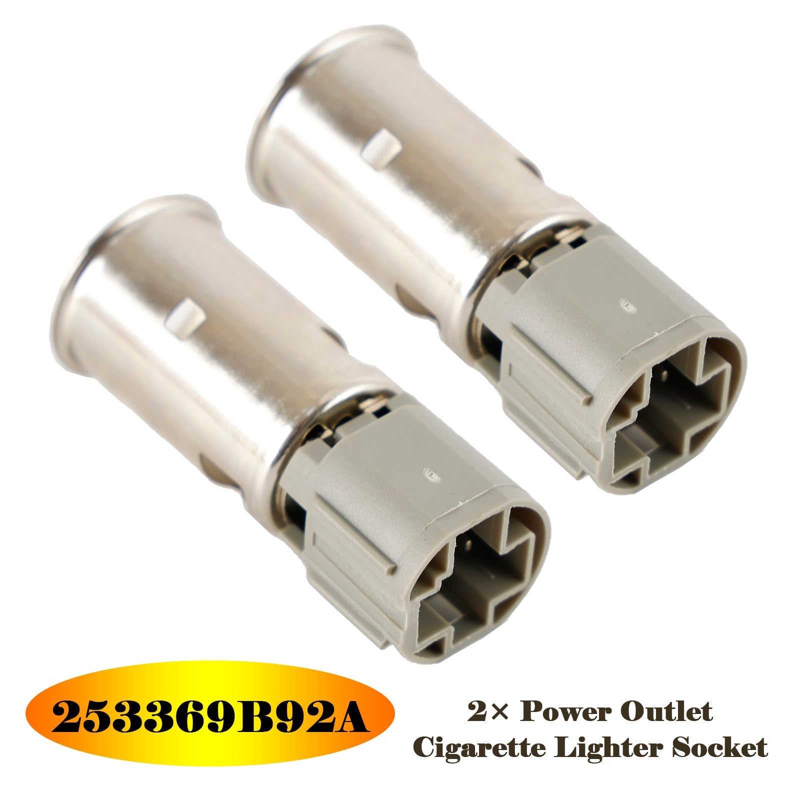 PALASER 2005-2016 Nissan 2× Power Outlet Cigarette Lighter Socket 253369B92A - Image 2