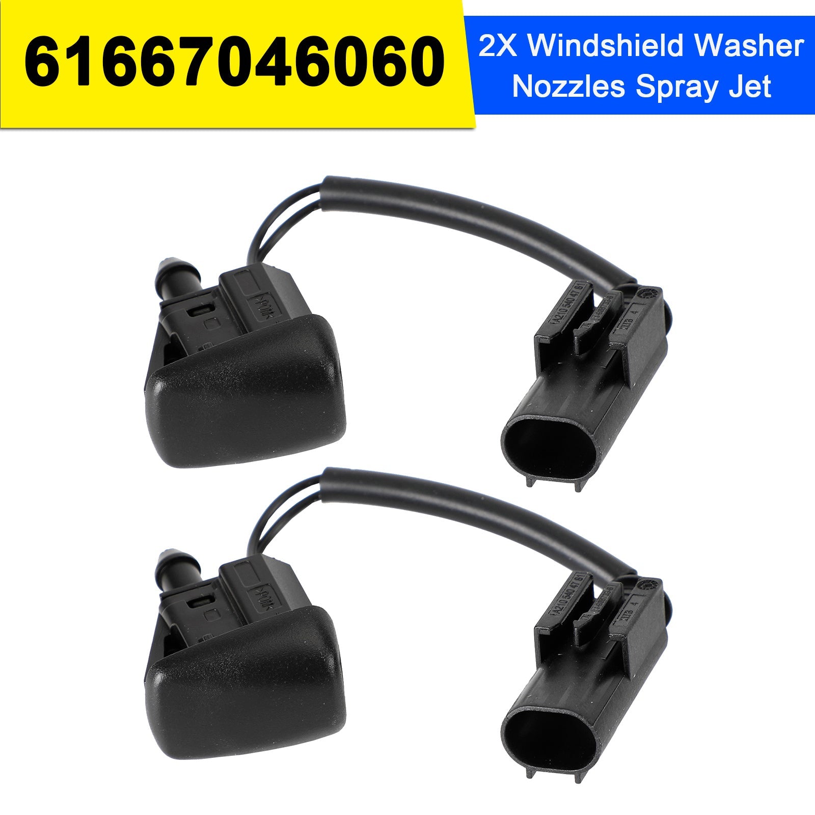PALASER 2X Windshield Wiper Nozzle Spray Jet For BMW 5 Series E60 E61 61667046060