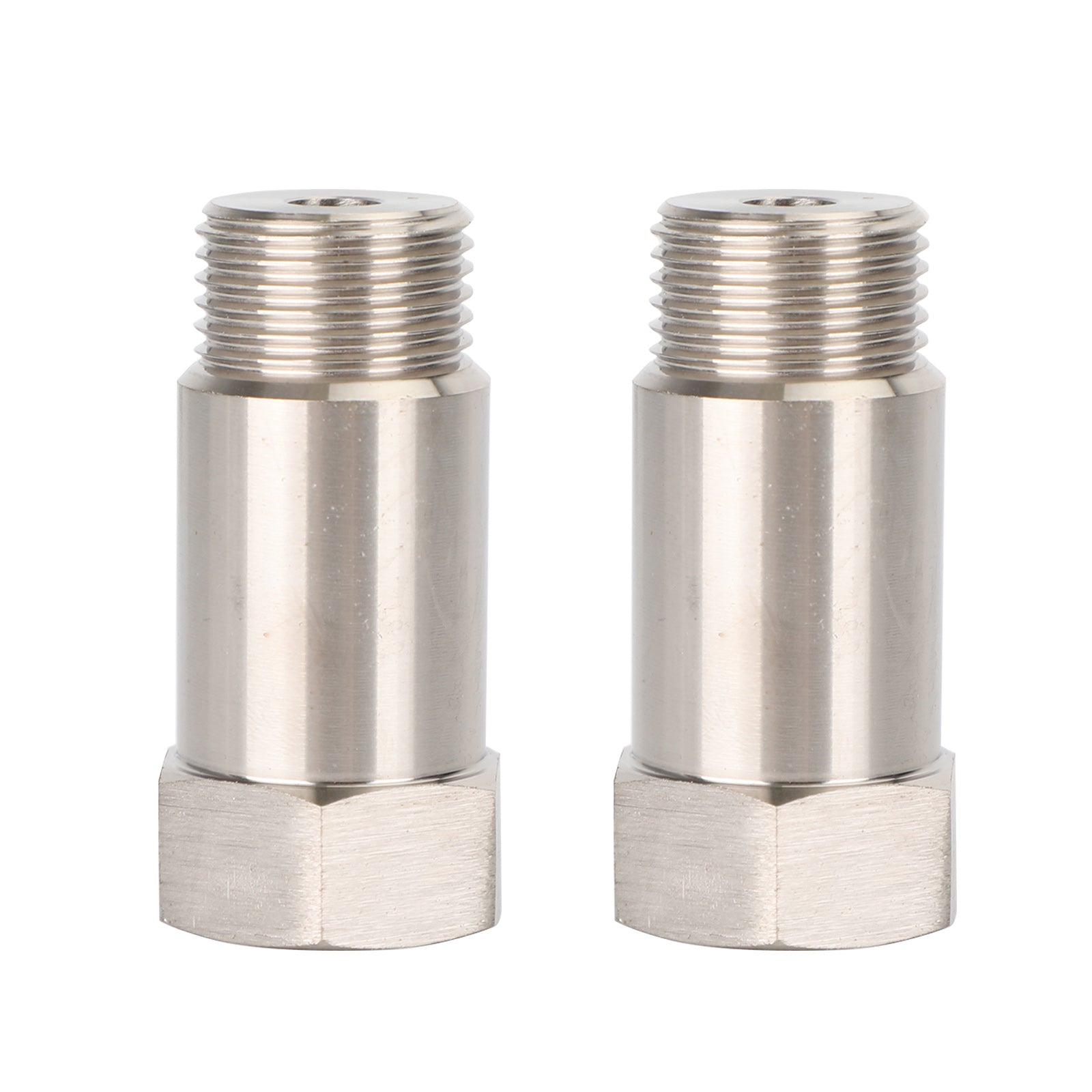 PALASER 2PCS Cel O2 Sensor Adapter M18x15 45mm Check Engine Light Eliminator Pipe Extension Extender