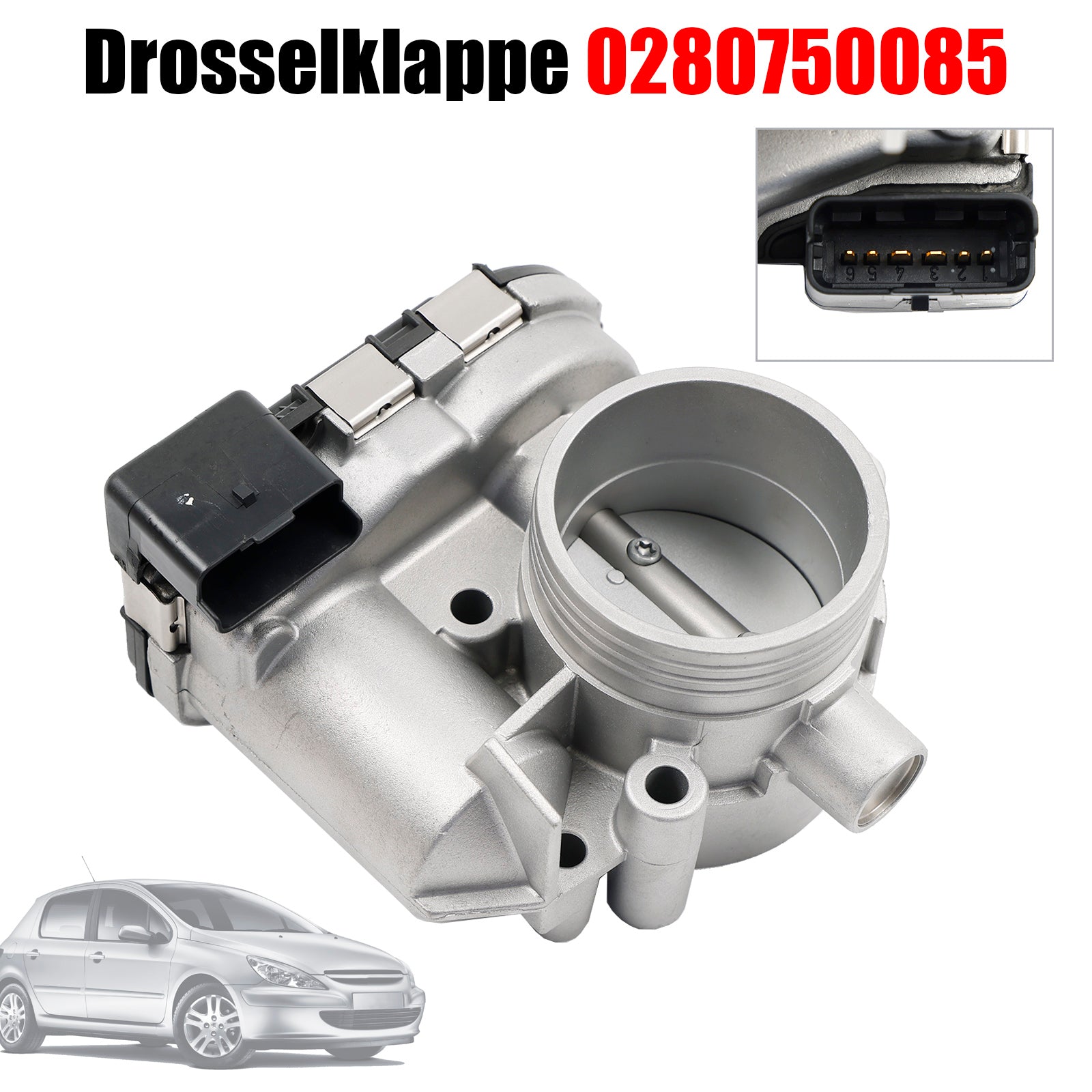 PALASER 1999-2010 Peugeot 206 1.6L Berlina Throttle Body 0280750085 - Image 5