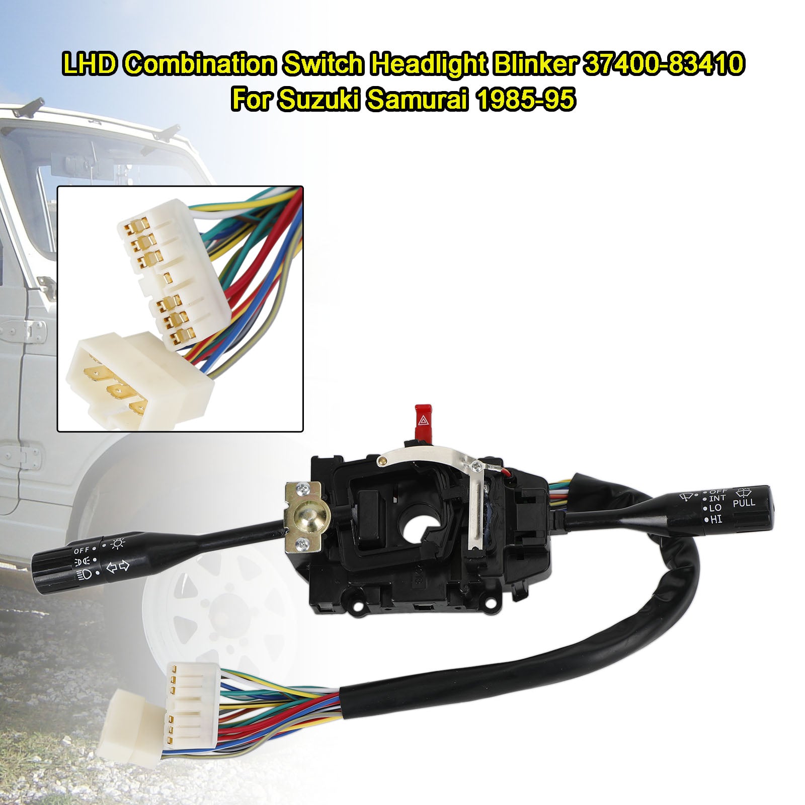 PALASER 1985-1995 Suzuki Samurai 3740080521 Lhd Combination Switch Headlight Blinker - Image 5