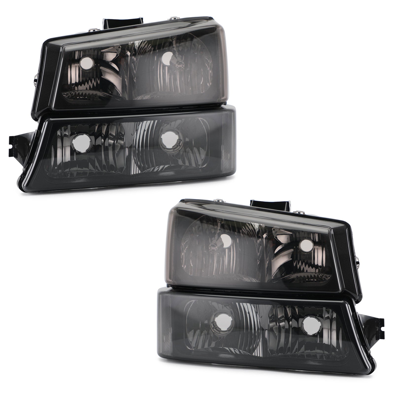 PALASER 2003-2006 Chevy Silverado 1500/1500 Hd Smoke Black Housing Side Headlights/lamp Assembly For Chevr Silverado 2500 2003-2004