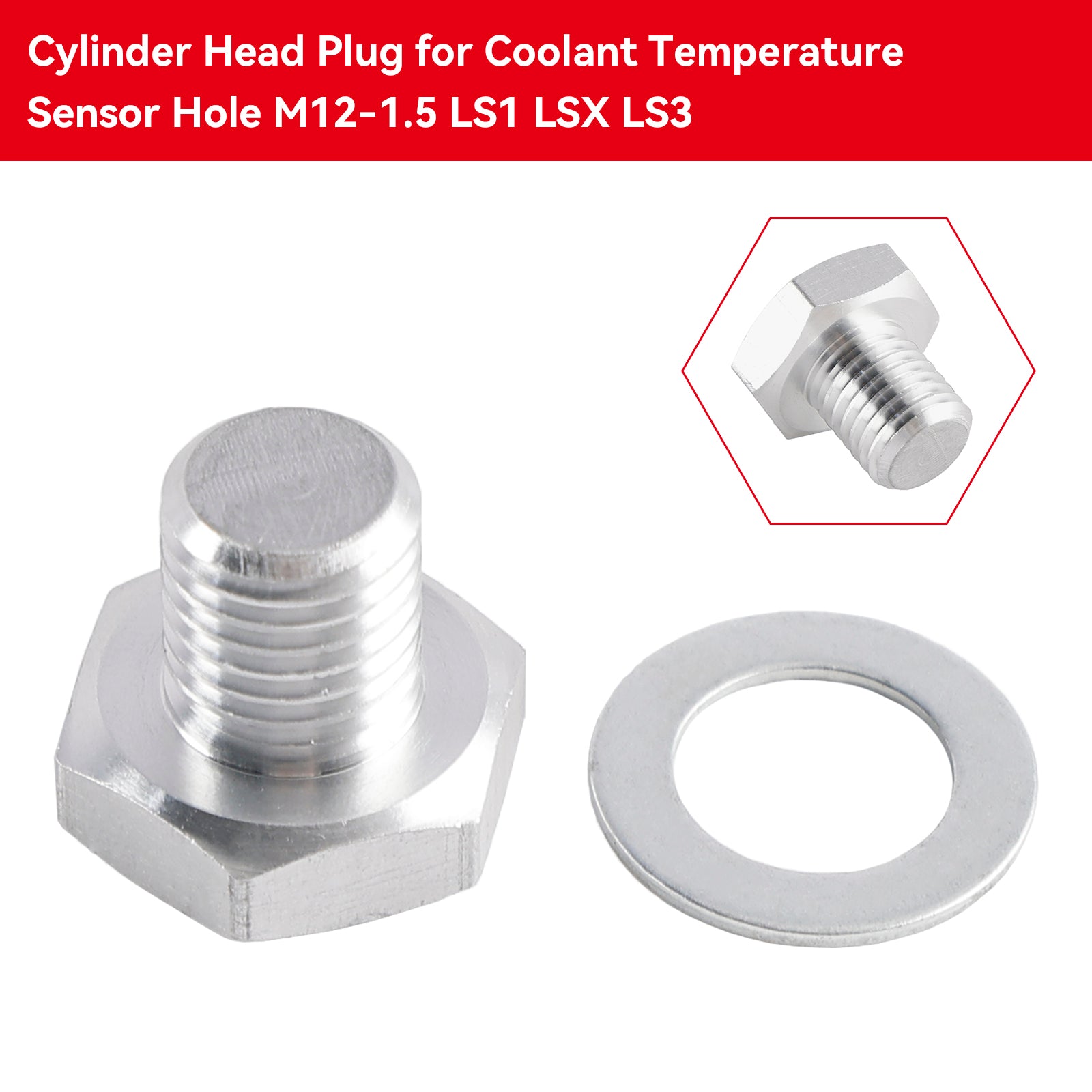 PALASER 1997-2014 Gm Ls Series Engines Cylinder Head Plug 551158 - Image 3