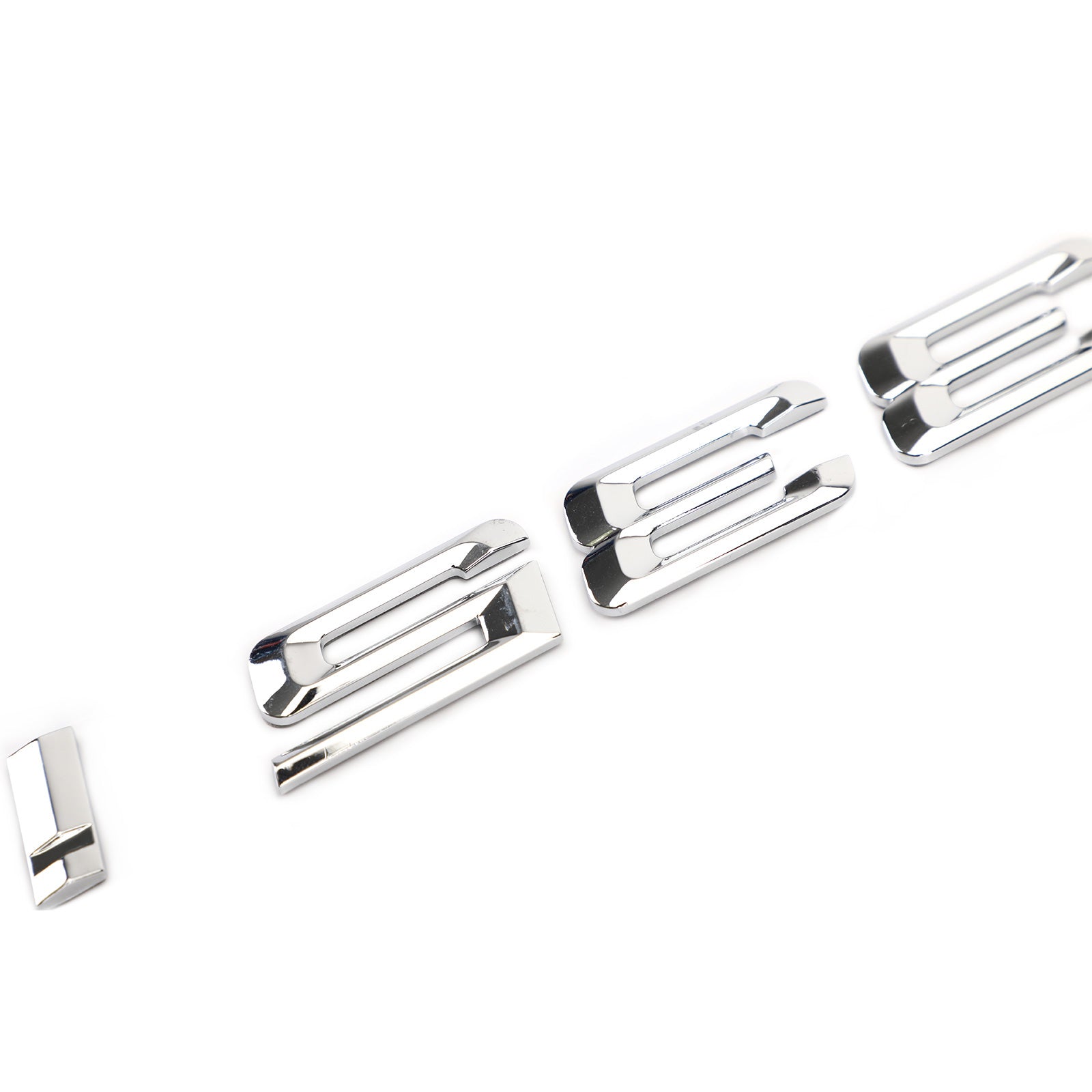 PALASER Rear Trunk Nameplate Badge Emblem Numbers Letter Decal 335 I Fit 335i Chrome - Image 6