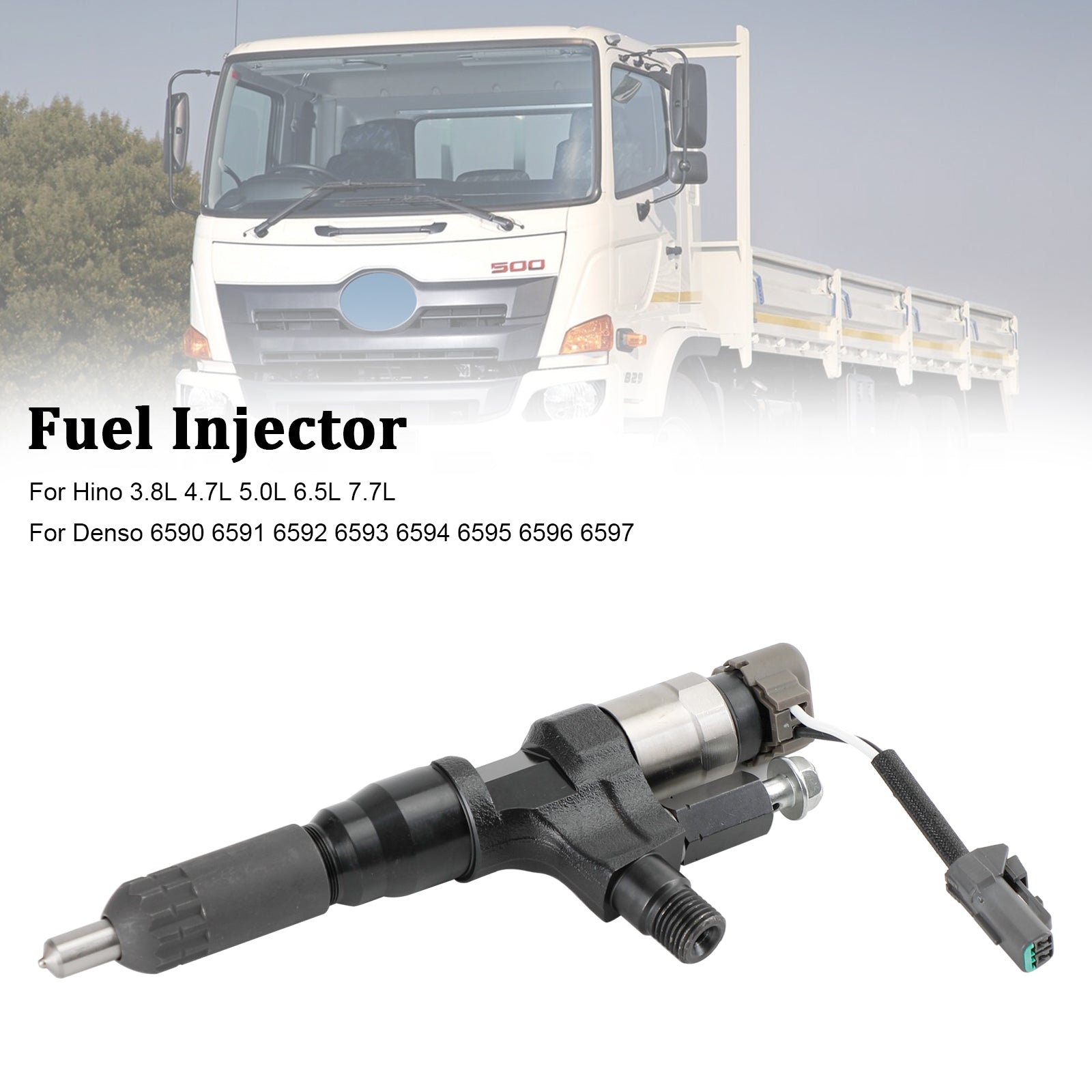 PALASER Hino 3.8L 4.7L 5.0L 6.5L 7.7L 1PCS Fuel Injector 095000-6593 CB84034501S 095000-6590 - Image 6