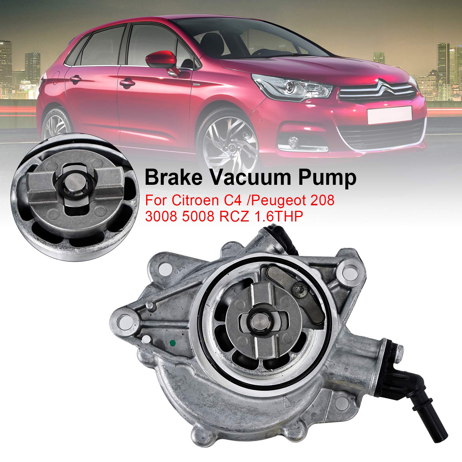 PALASER 2010-2017 Peueot 3008/5008/508/RCZ 1.6 Thp Brake Vacuum Pump 456583 9678281280 - Image 3