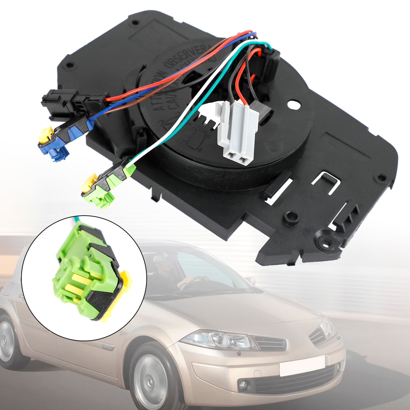 PALASER 8200216462 Airbag Squib Spiral Cable Clock Spring For Renault Megane Ii 02-08 - Image 8