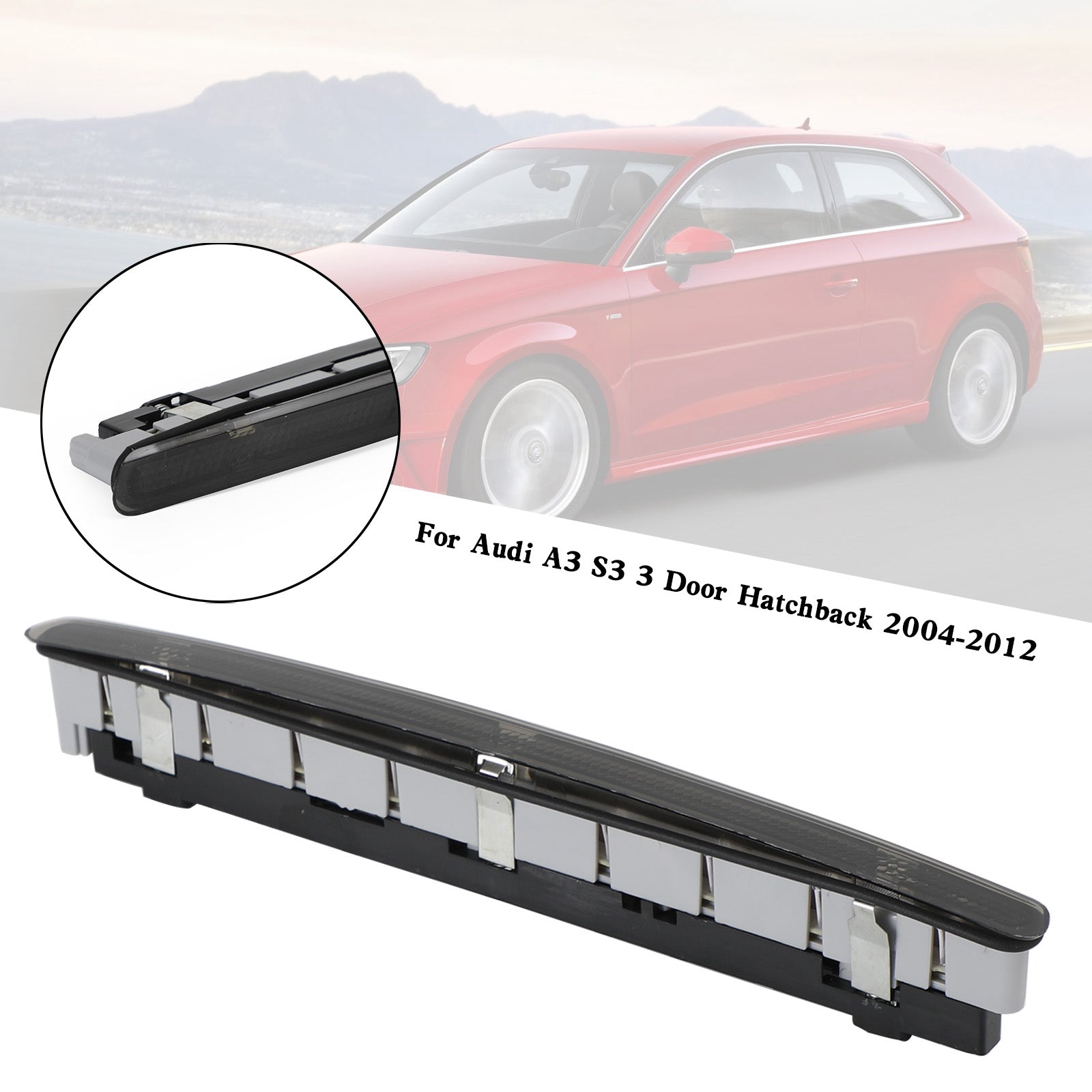 PALASER 2004-2012 Audi A3/S3 3 Door Hatchback Third Brake Light 8P3945097 - Image 9