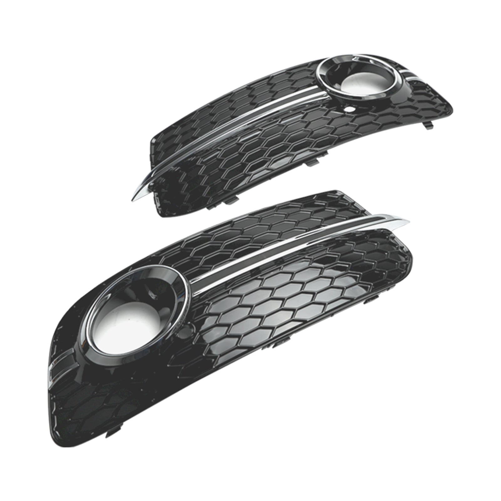 PALASER 2013-2017 Audi Q5 Standard Version Front Bumper Fog Light Grille Grill 8R0807681M 8R0807682J
