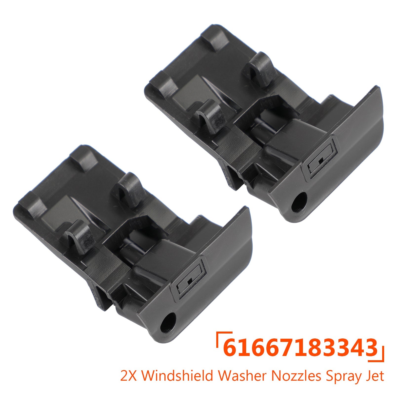 PALASER 2X Windshield Washer Nozzles Spray Jet For BMW X1 E84 X6 E71 61667183343