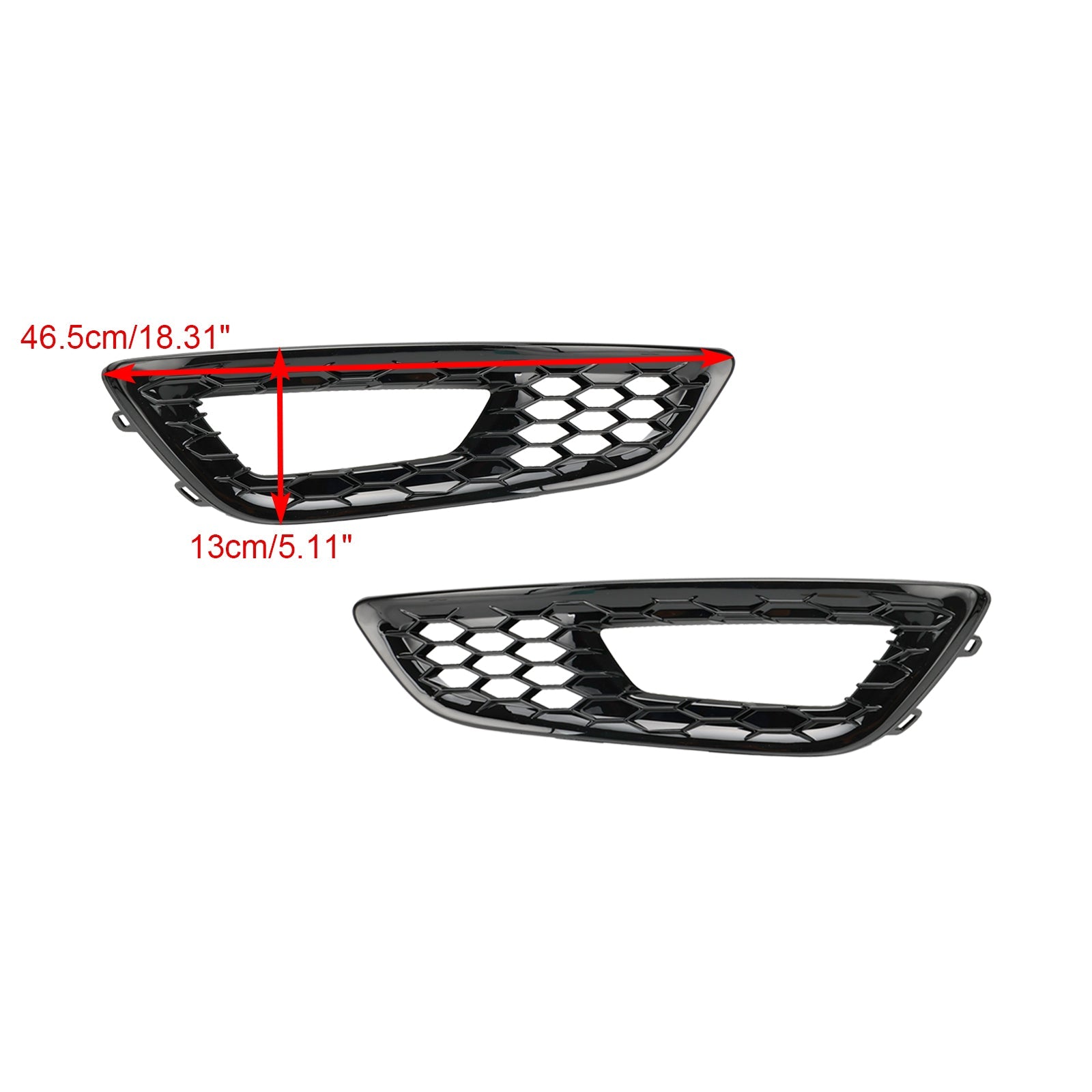 PALASER 2015-2018 Ford Focus 2PCS Front Bumper Fog Light Lamp Cover Bezel Grille F1EZ15266D F1EZ15266G - Image 3