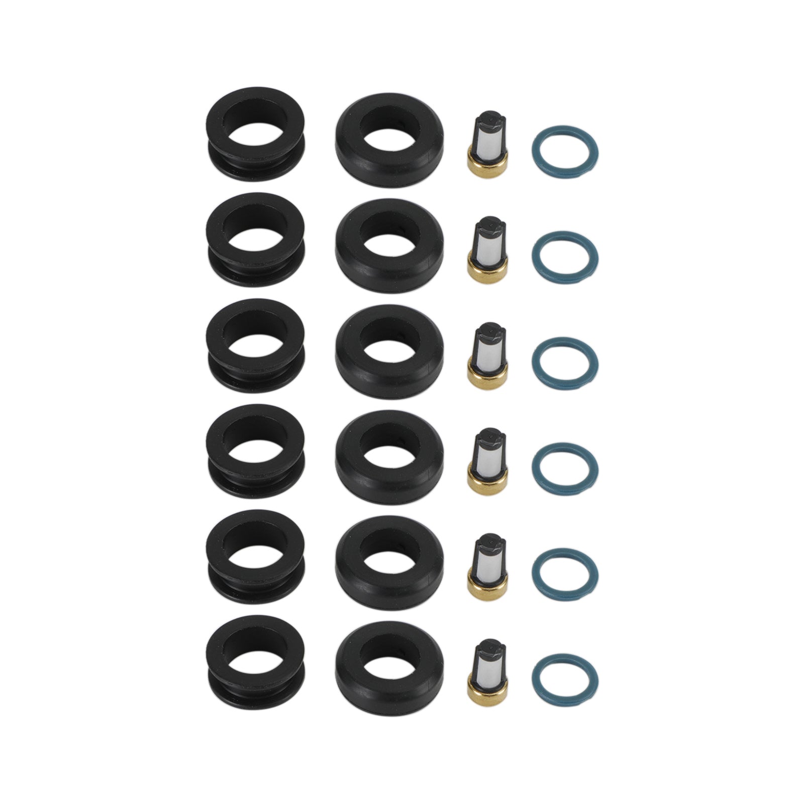 PALASER Dodge Stealth 1991-1996 6PCS Fuel Injectors Seal O-ring Kit 18-10066 INP-014 MD164888 - Image 9