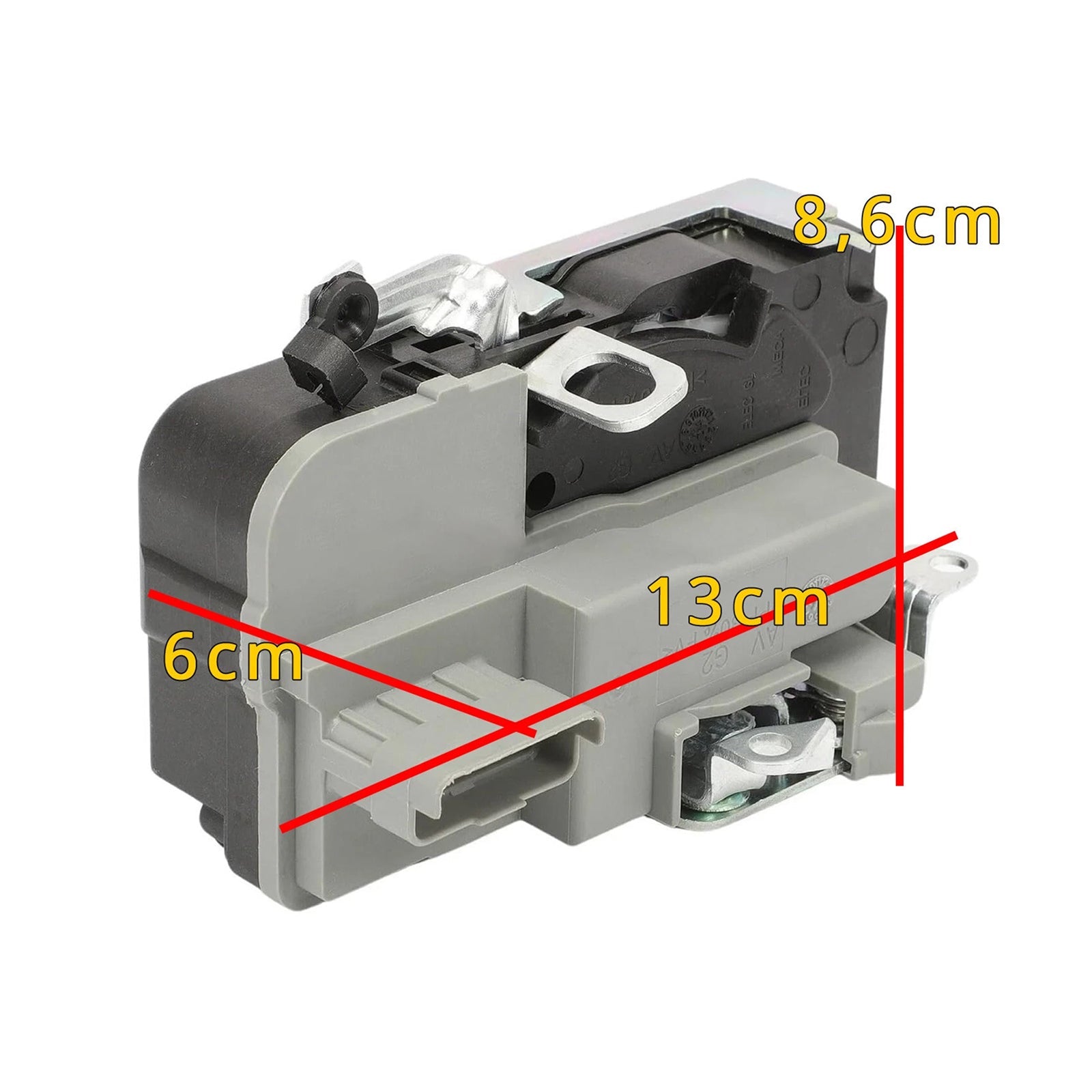 PALASER Front Left Driver Side Door Lock Actuator 9135R9 For Peugeot 206 1998-2012 - Image 2