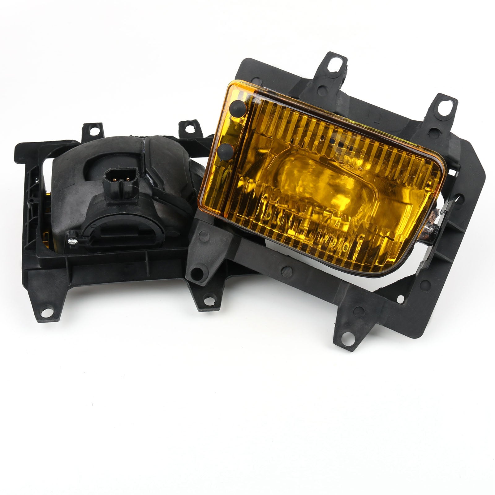 PALASER Front Bumper Yellow Fog Lights Plastic Lens Kit For 1985-1993 BMW E30 3-Series Sedan - Image 5