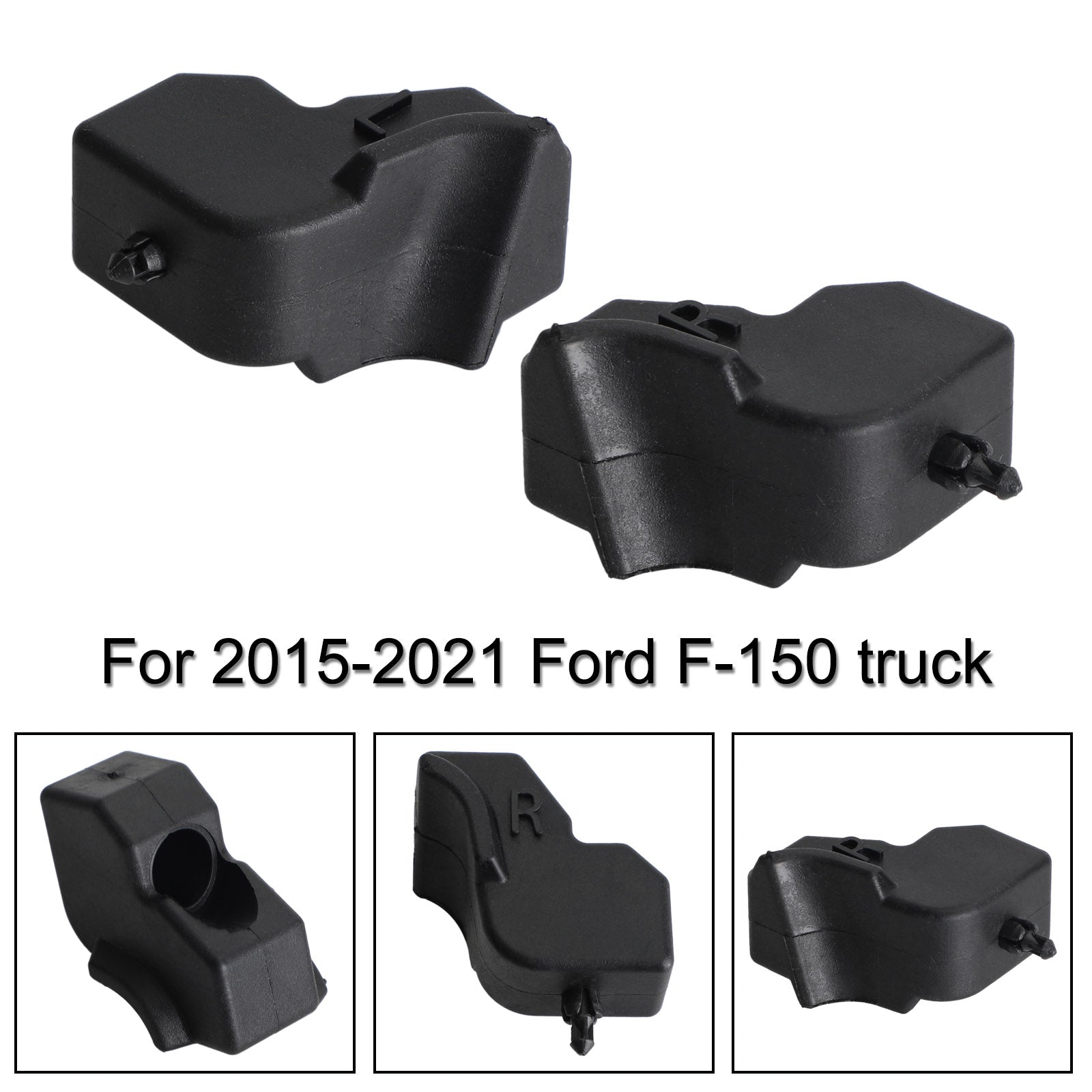 PALASER 2015-2021 Ford F-150 2PCS Left & Right Side Tailgate Rubber Bumper Cushion - Image 4