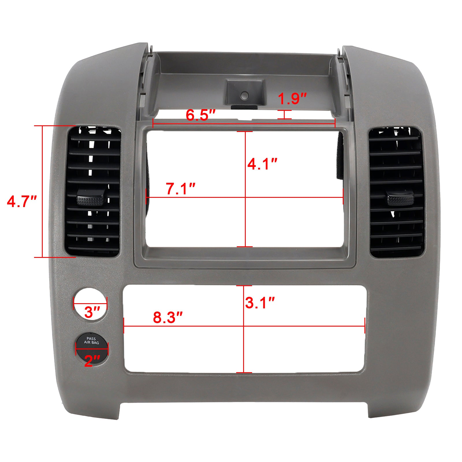 PALASER Center Dash Console Panel Cluster Lid Bezel 68259-ZP16 For Nissan Frontier 05-20 - Image 2