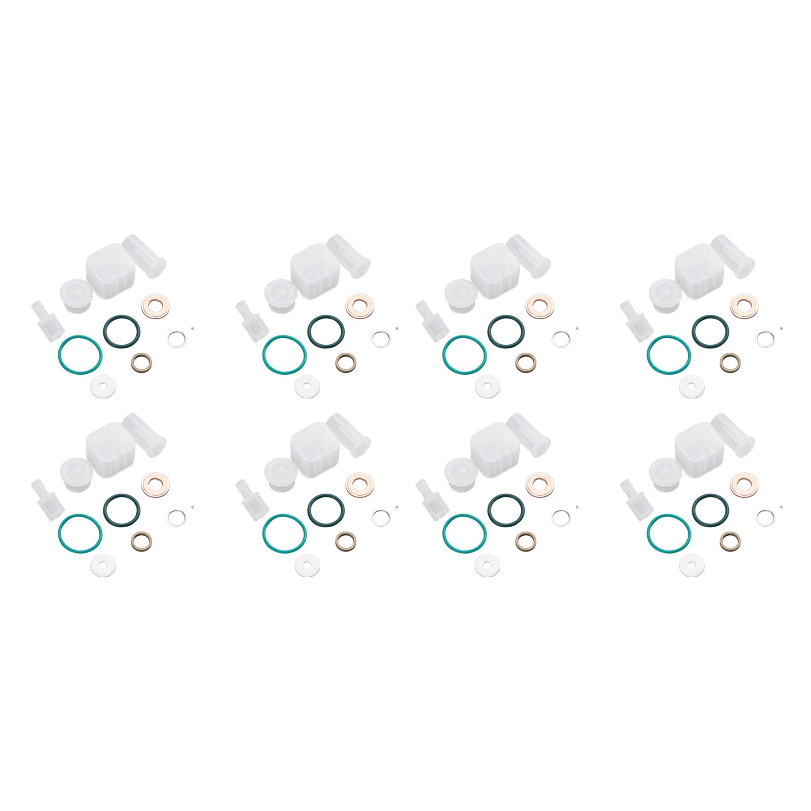 PALASER 2004.5-2005 GMC Sierra 2500/3500 6.6L V8 Lly 8PCS Fuel Injector Repair Kit 0445120027 0986435504 97303657 - Image 14