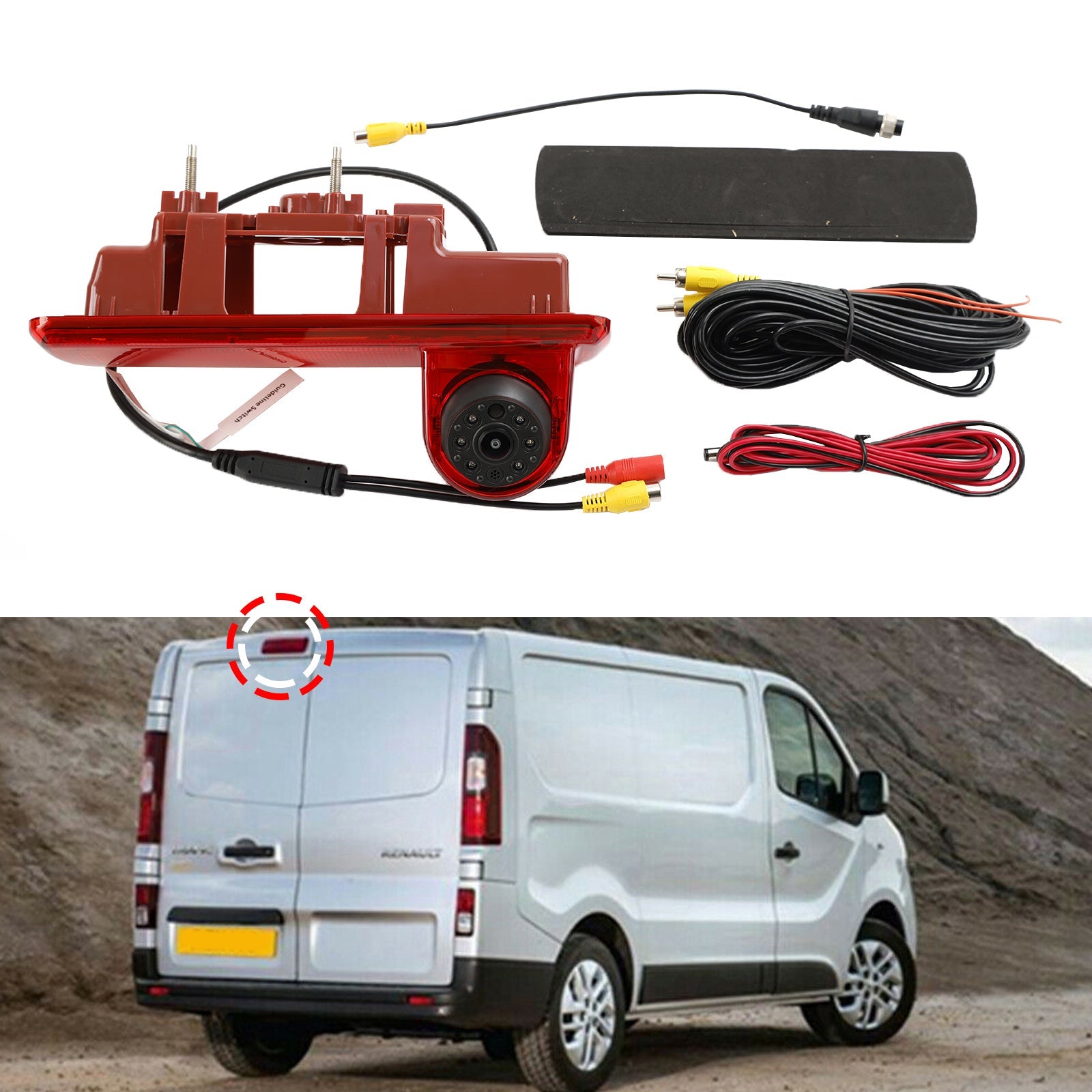 PALASER 2014+ Vauxhall Opel Vivaro Renault Trafic Rear View Reversing Camera - Image 2