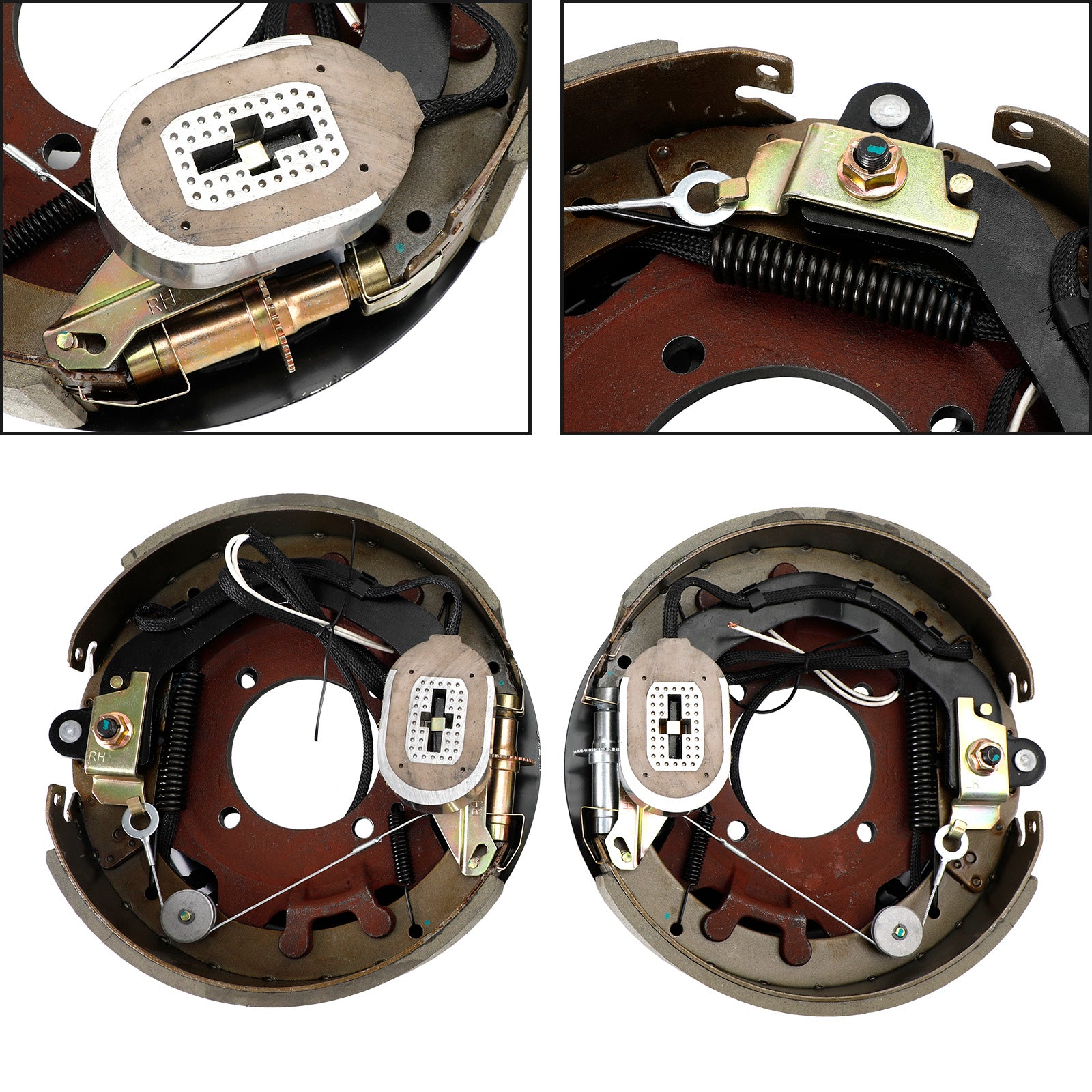PALASER Electric Trailer Brake Kit W/Shields-Self-Adjusting-12-1/4"-Left/Right Hand-8K - Image 2