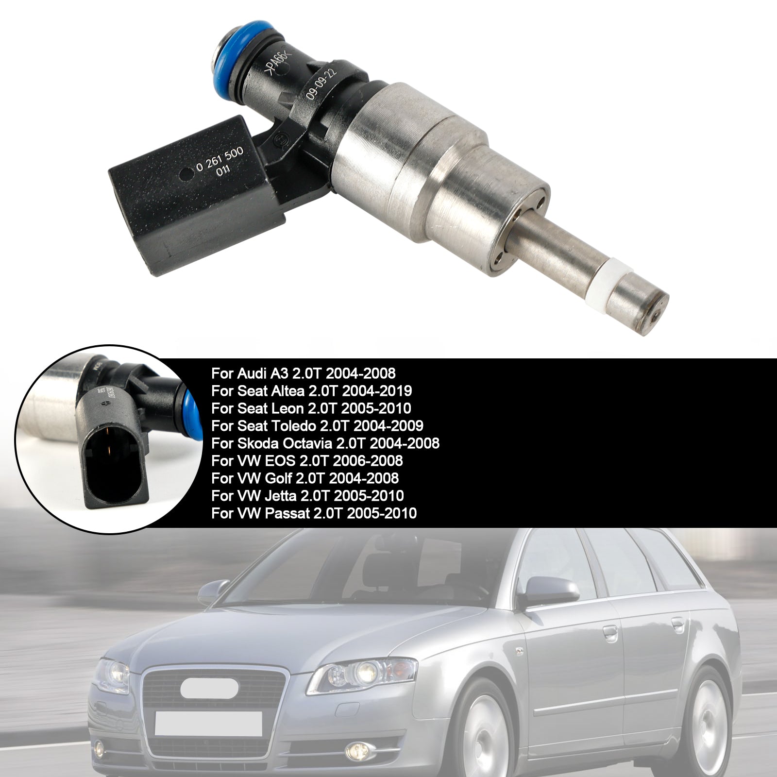 PALASER 2005-2010 Seat Leon 2.0T Fuel Injector 0261500011 06F906038D - Image 4