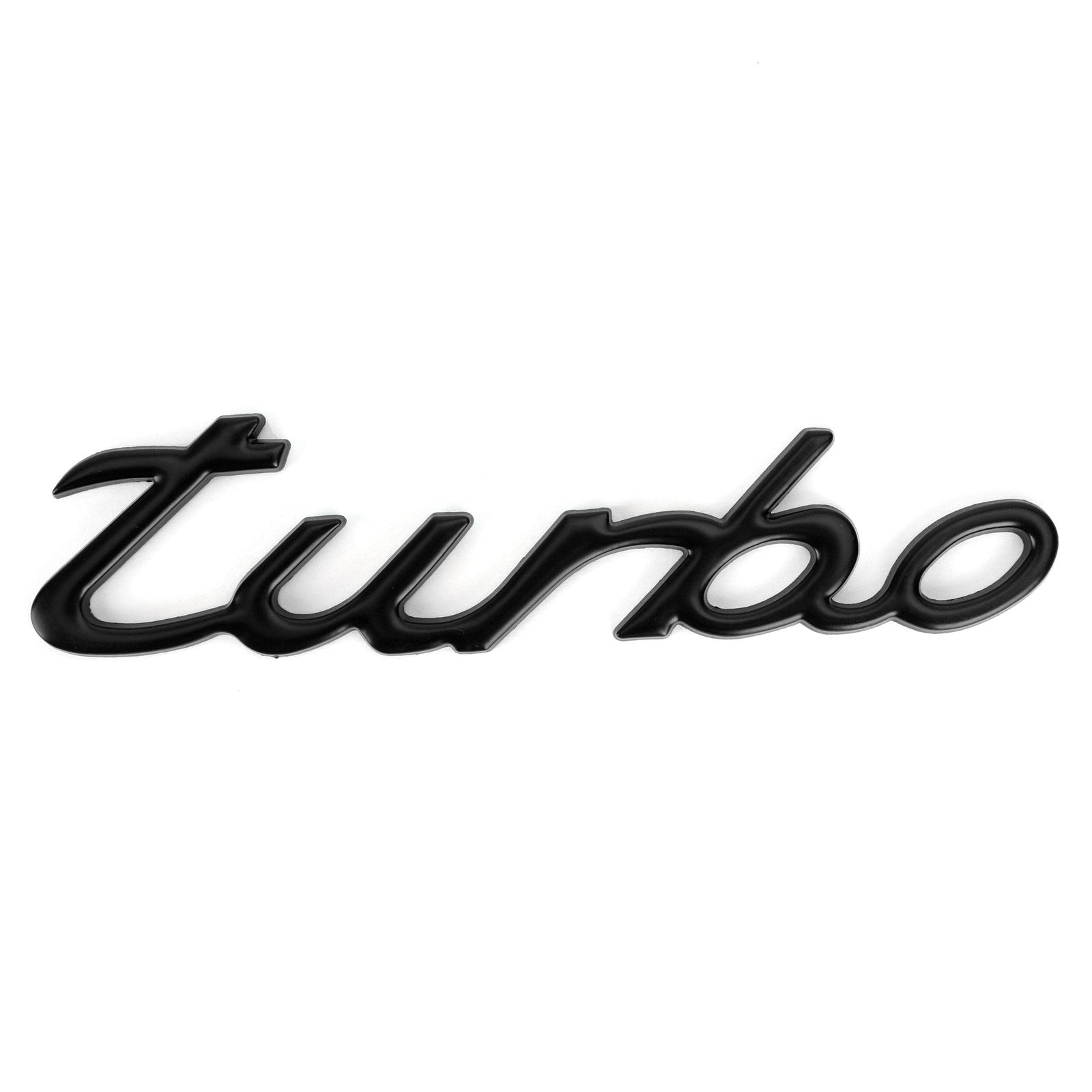 PALASER 3D Car Sticker Plating Metal Turbo Logo Emblem Badge Decal Black