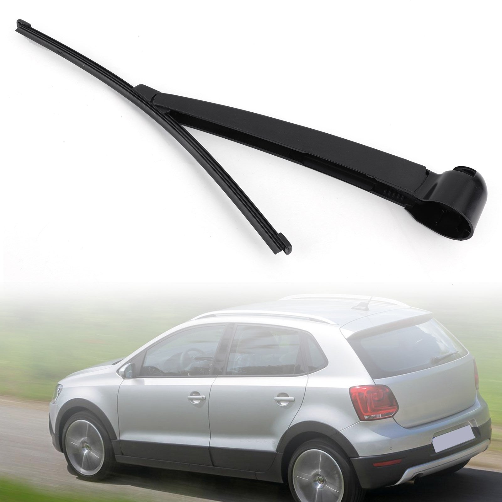 PALASER Vw Polo 9N Bj 2001-2009 Black Rear Window Windshield Wiper Arm Blade - Image 4