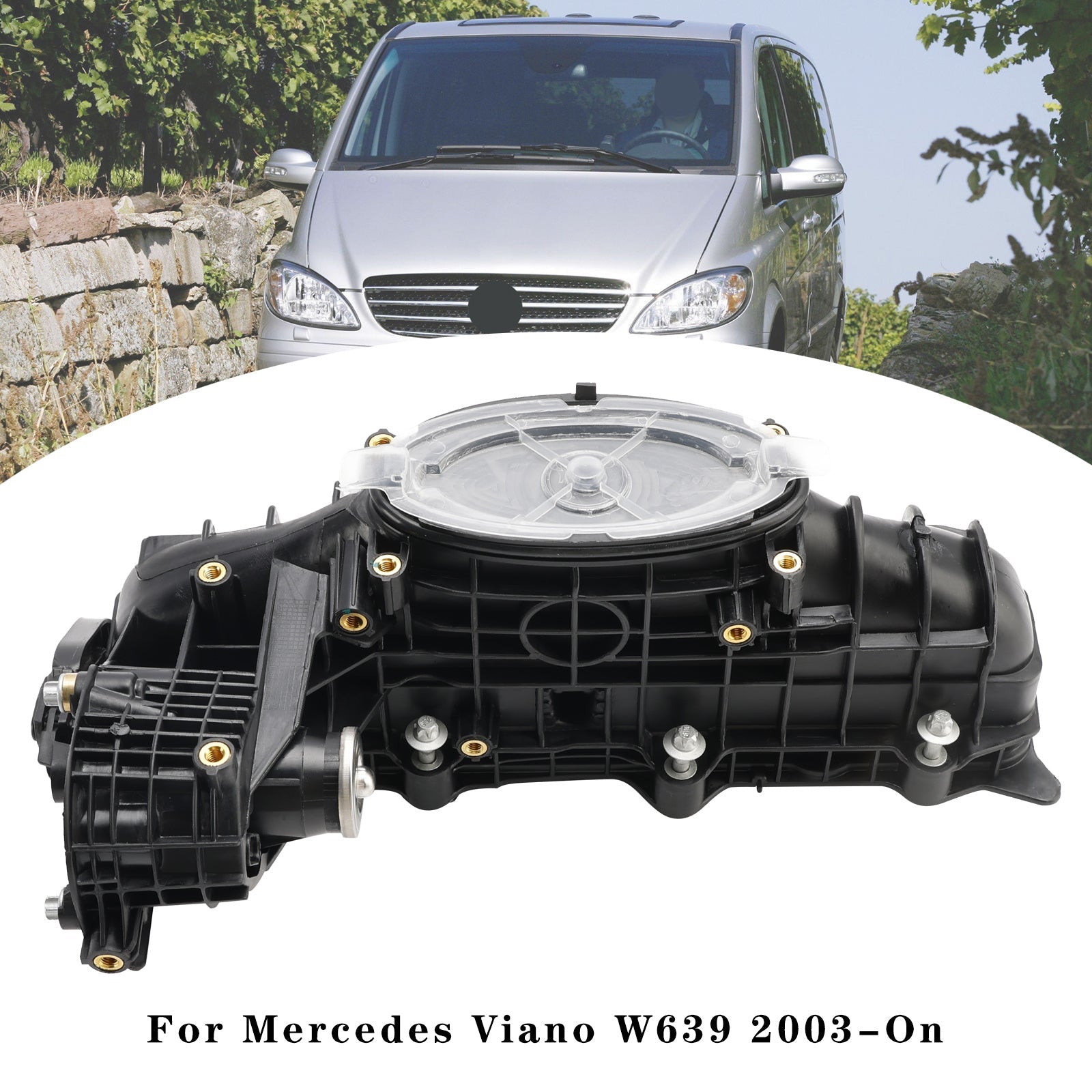 PALASER 2003-On Mercedes Benz Viano Vito Minibus Mixto W639 EEP/ME/253 Inlet Manifold W/ Actuator Motor A6510904937 - Image 3