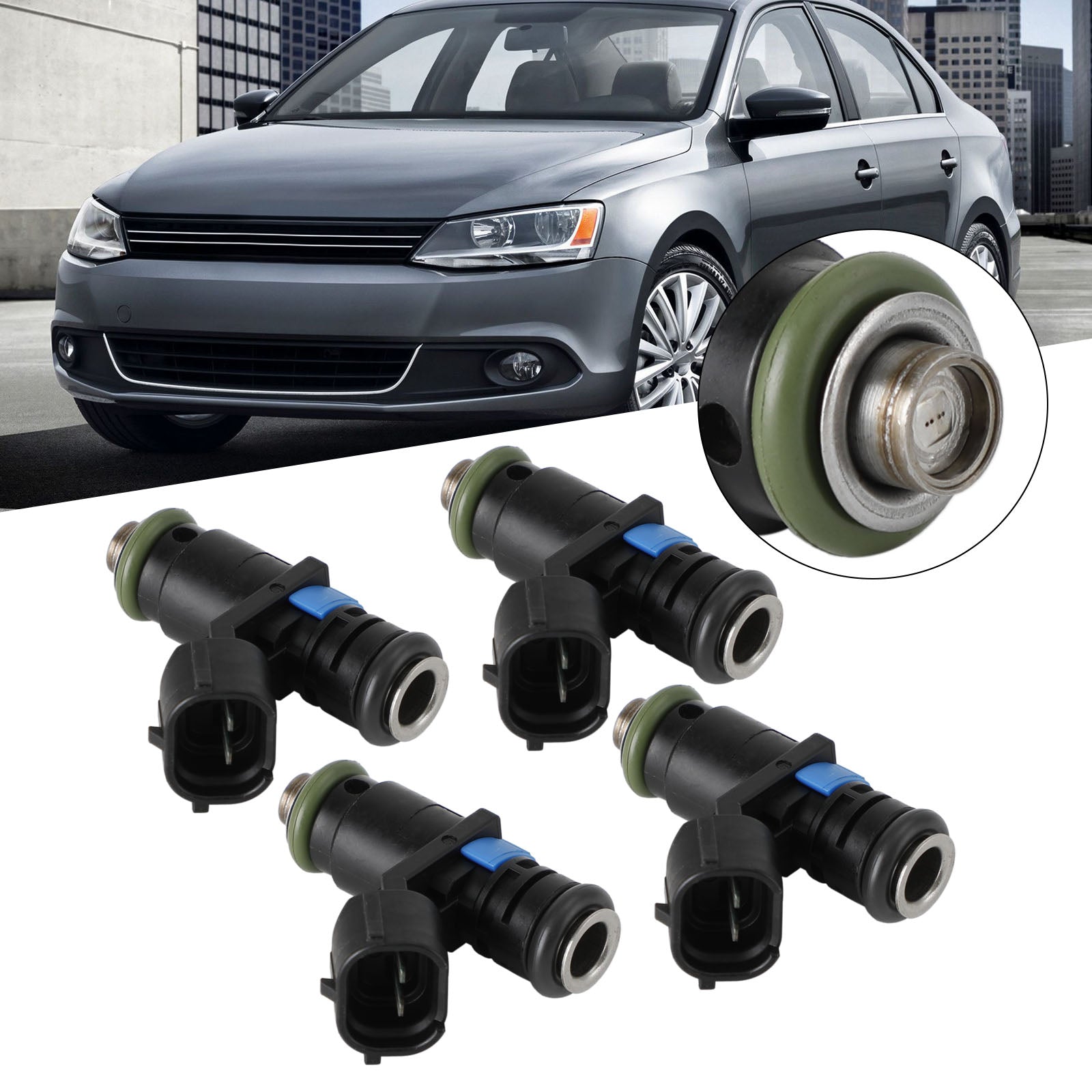 PALASER 4PCS Fuel Injectors 03C906031A 04E906031F Fit Vw Vento 2014-2019 Fit Passat 2008-2010 - Image 6