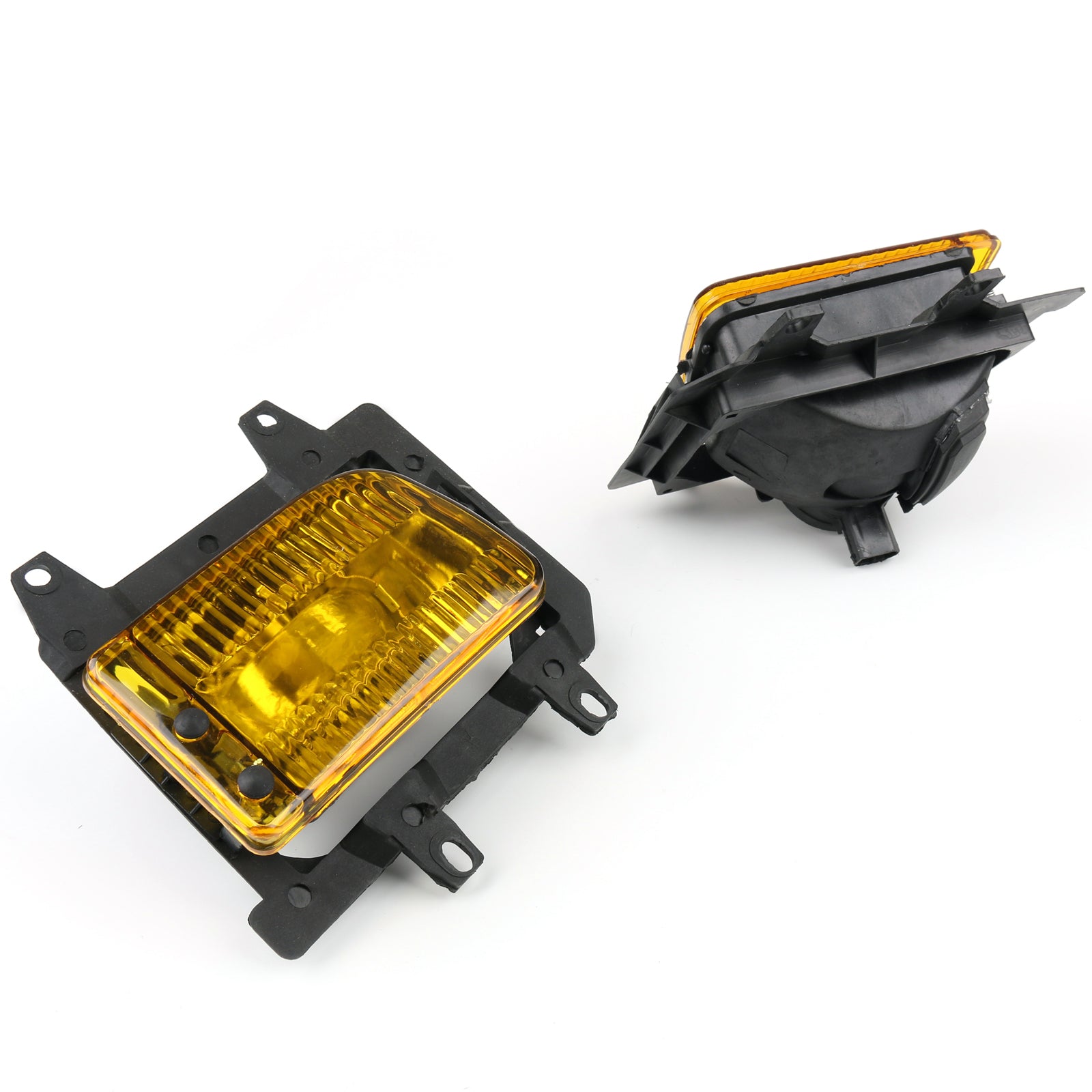 PALASER Front Bumper Yellow Fog Lights Plastic Lens Kit For 1985-1993 BMW E30 3-Series Sedan - Image 3