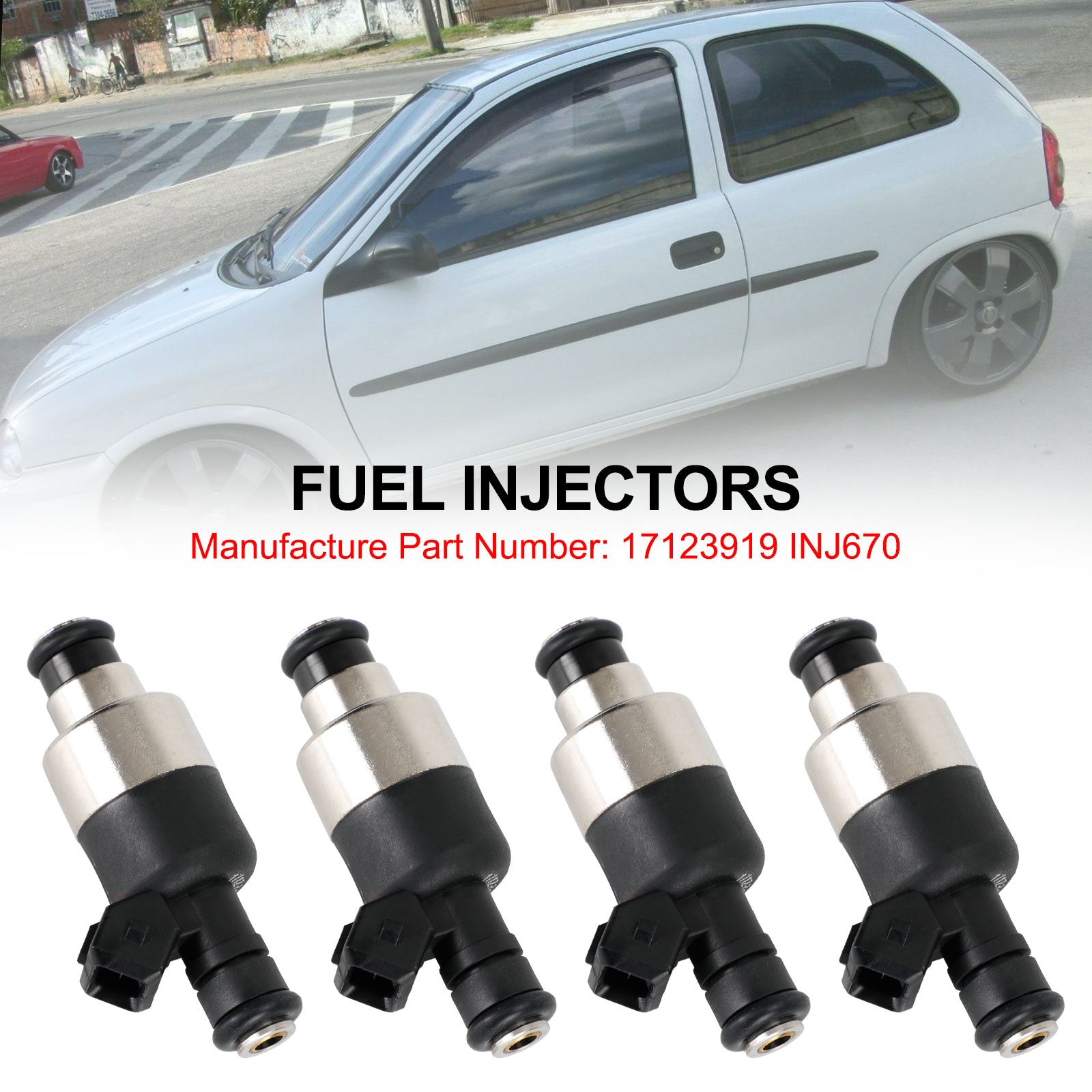 PALASER 1996-1998 Chevrolet Corsa 17123919 INJ670 Fuel Injectors - Image 3