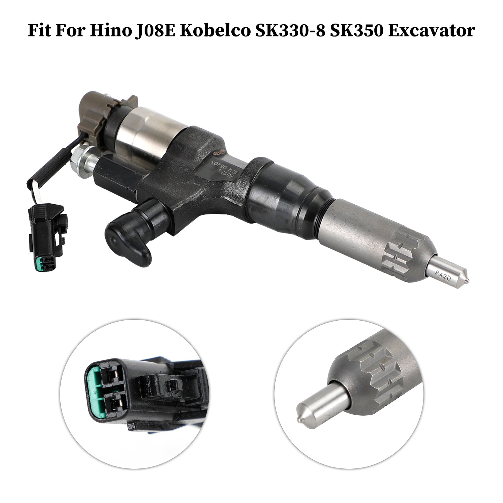 PALASER 1PCS Fuel Injectors 095000-6593 Fit Hino J08E Kobelco 1984-2018 3.8 4.7 Diesel - Image 10