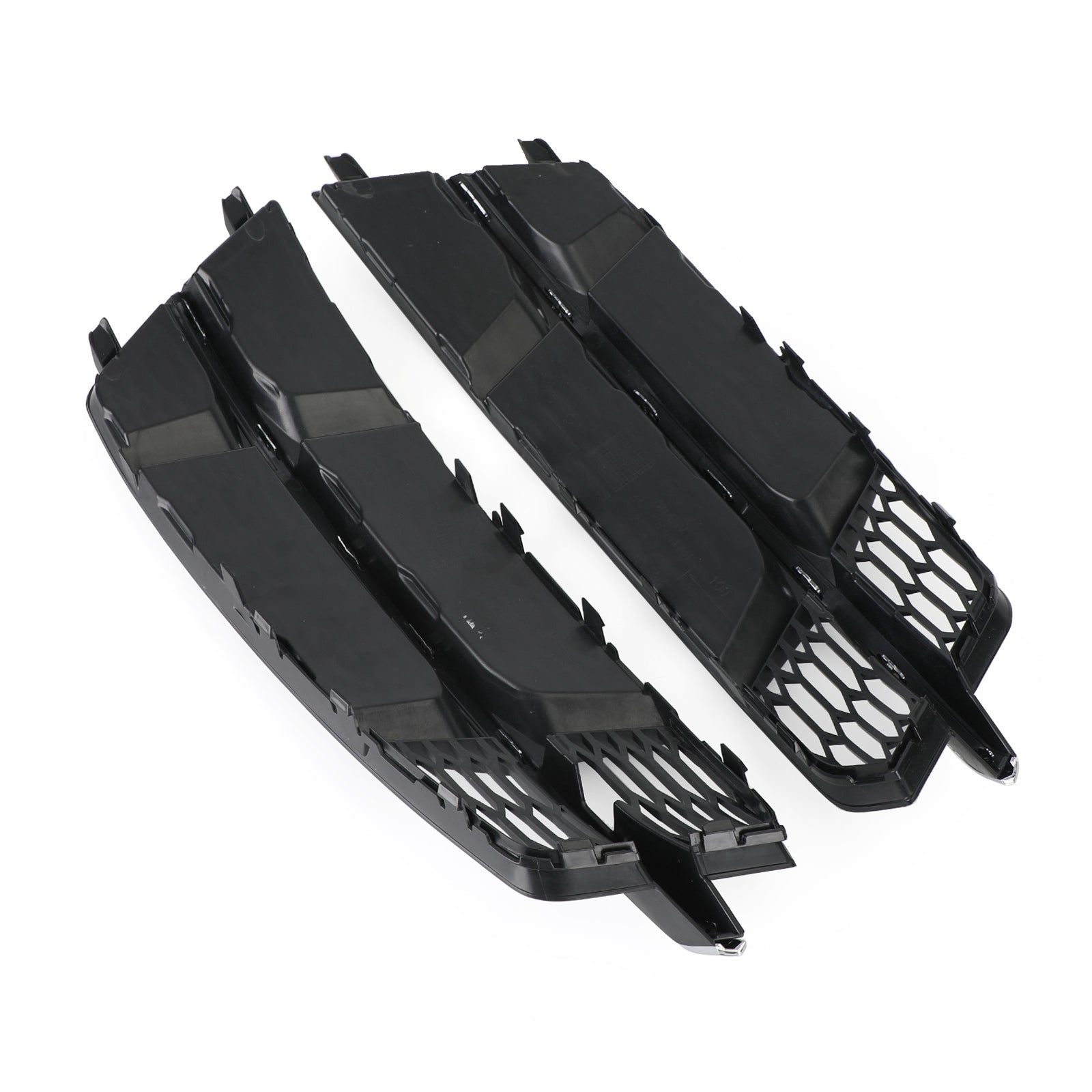 PALASER 2016-2018 Audi A6 C7 S-line Front Bumper Lower Grille Grill Black Chrome - Image 6