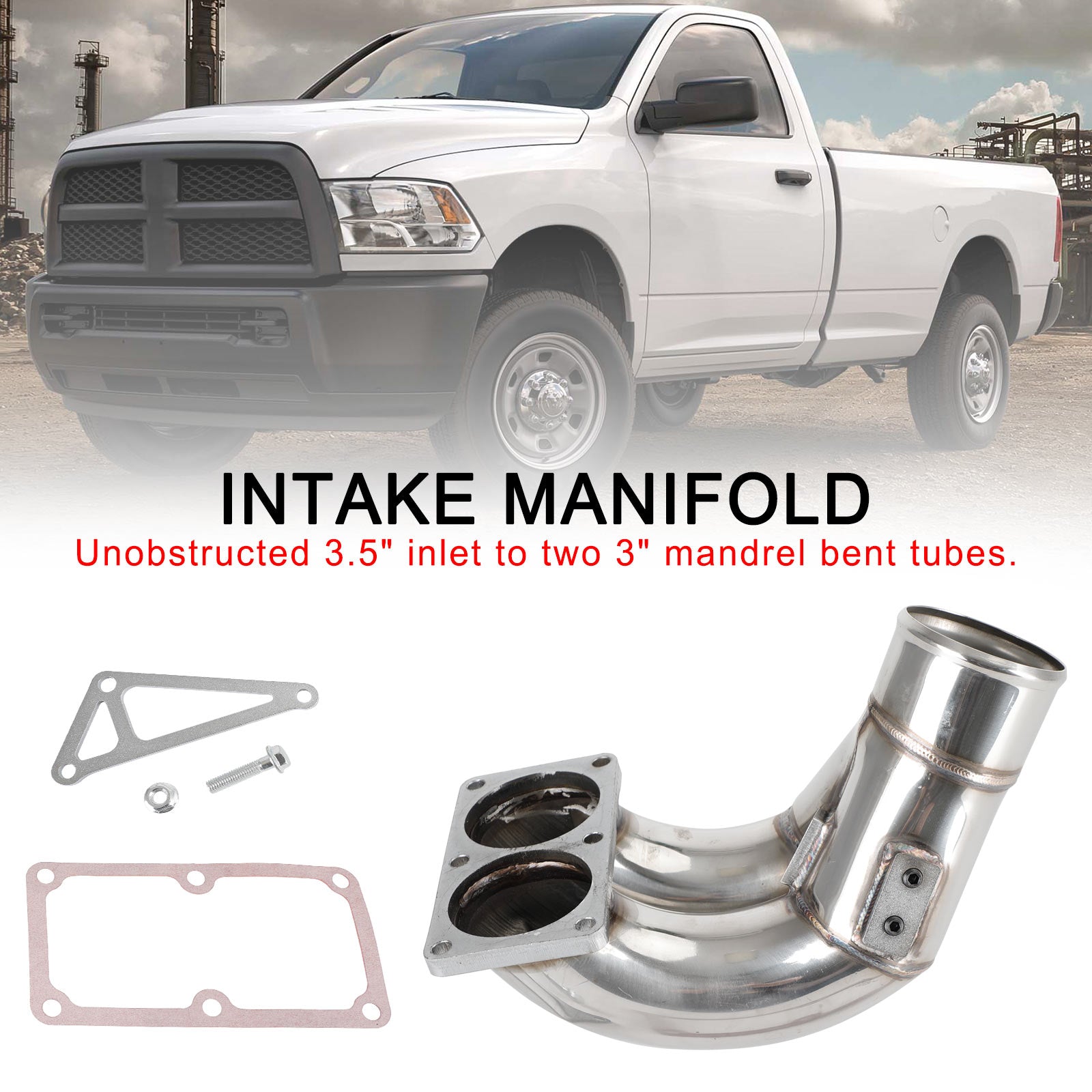 PALASER 3.5" Intake Manifold 11-3404-2 Fit Dodge Ram 2007-2018 6.7L Diesel 2500 3500 4500 5500 - Image 4