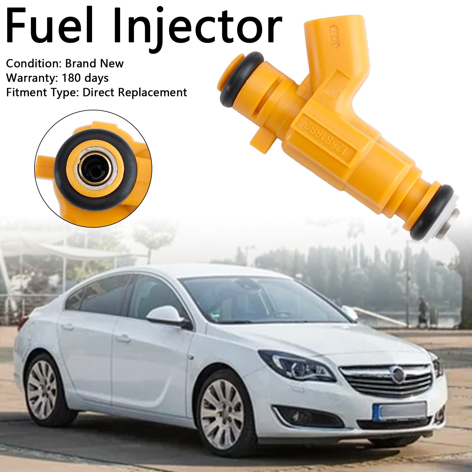 PALASER 2006-2009 Saab 9-3 1Pcs Fuel Injector 0280156129 12581682 - Image 5