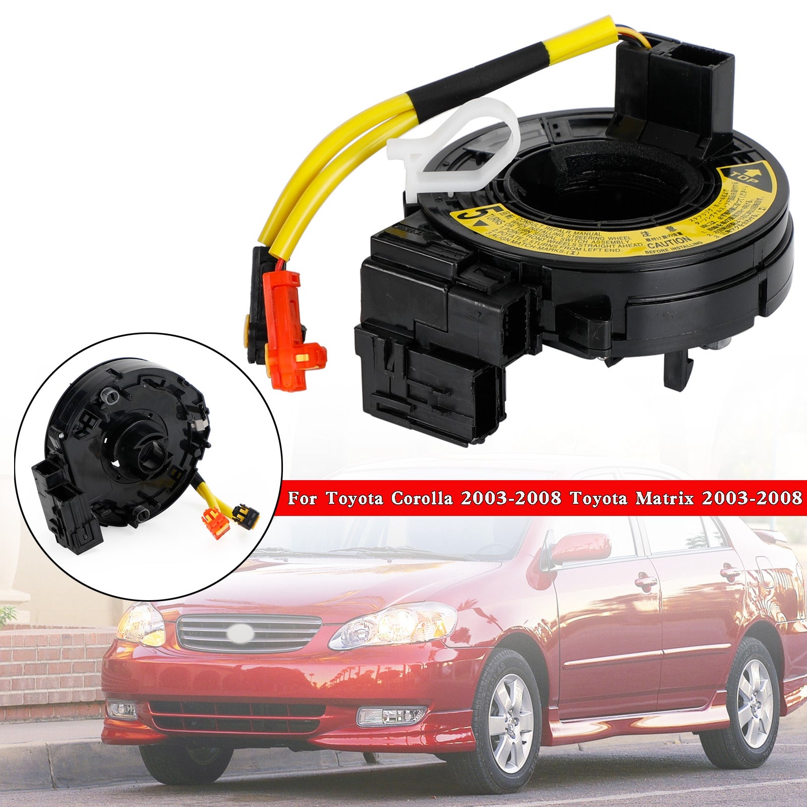 PALASER Toyota Matrix 2003-2008 Squib Spiral Cable Clock Spring 84306-02110 - Image 8