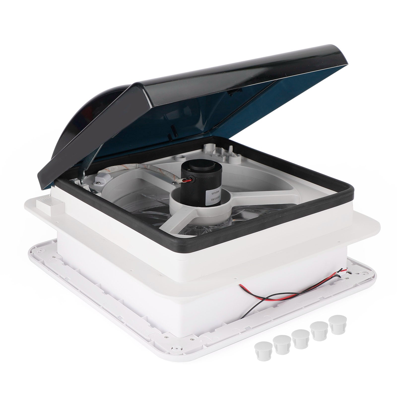 PALASER 14" Rv Caravan Roof Vent Manual Rv Camper Fan 12V Skylight With LED Light