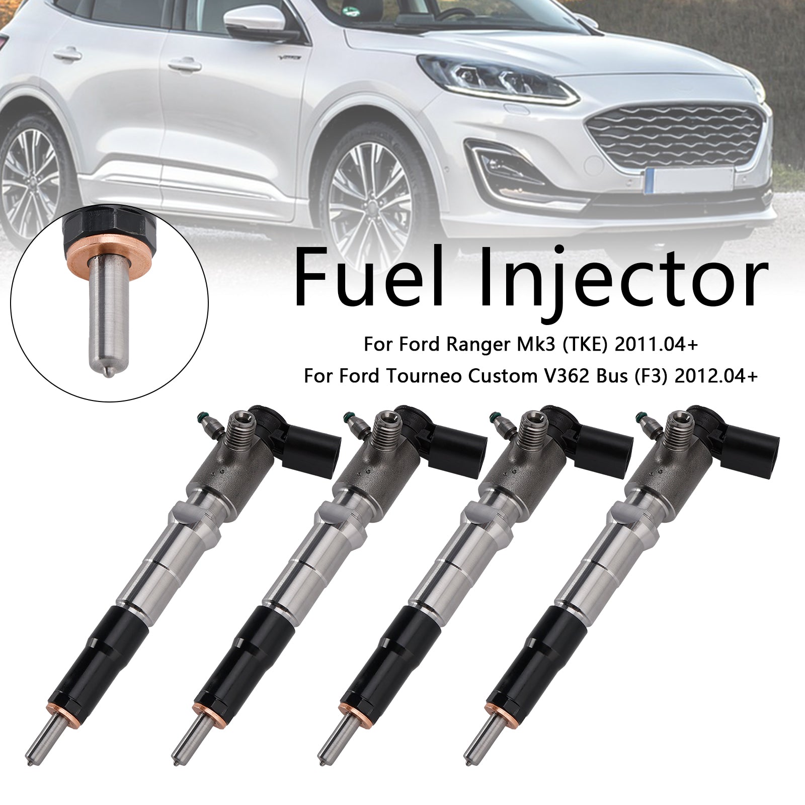 PALASER 2018.01-On Ford Focus Mk4 2.0 Vdo 4Pcs Fuel Injector GK2Q-9K546-AC 2143478 - Image 6