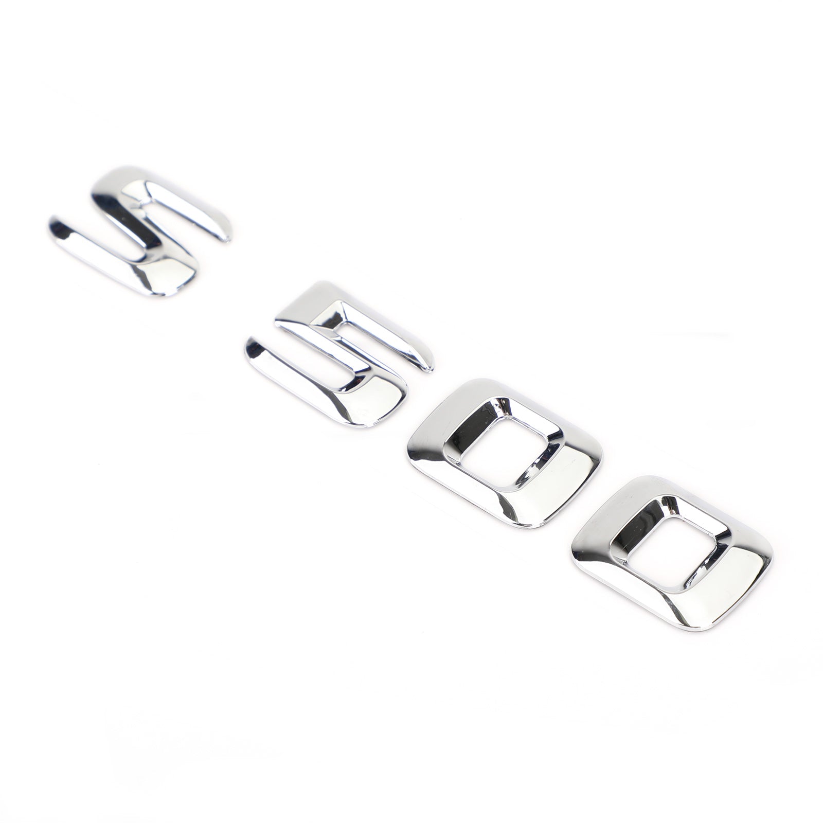 PALASER Rear Trunk Emblem Badge Nameplate Decal Letters Numbers Fit Mercedes S500 Chrome
