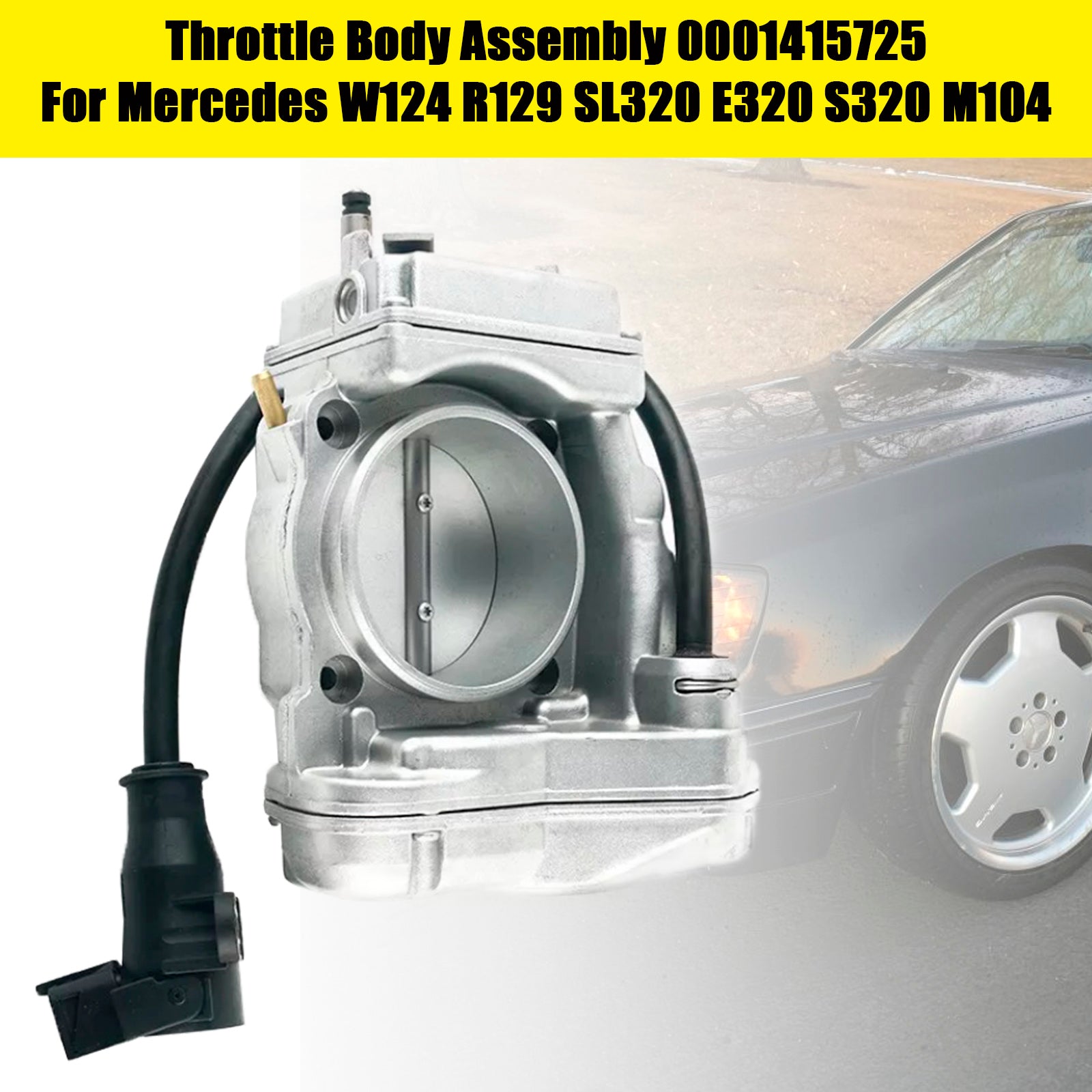 PALASER Mercedes Benz W124 R129 SL320 E320 S320 M104 Throttle Body Assembly 0001415725 - Image 2