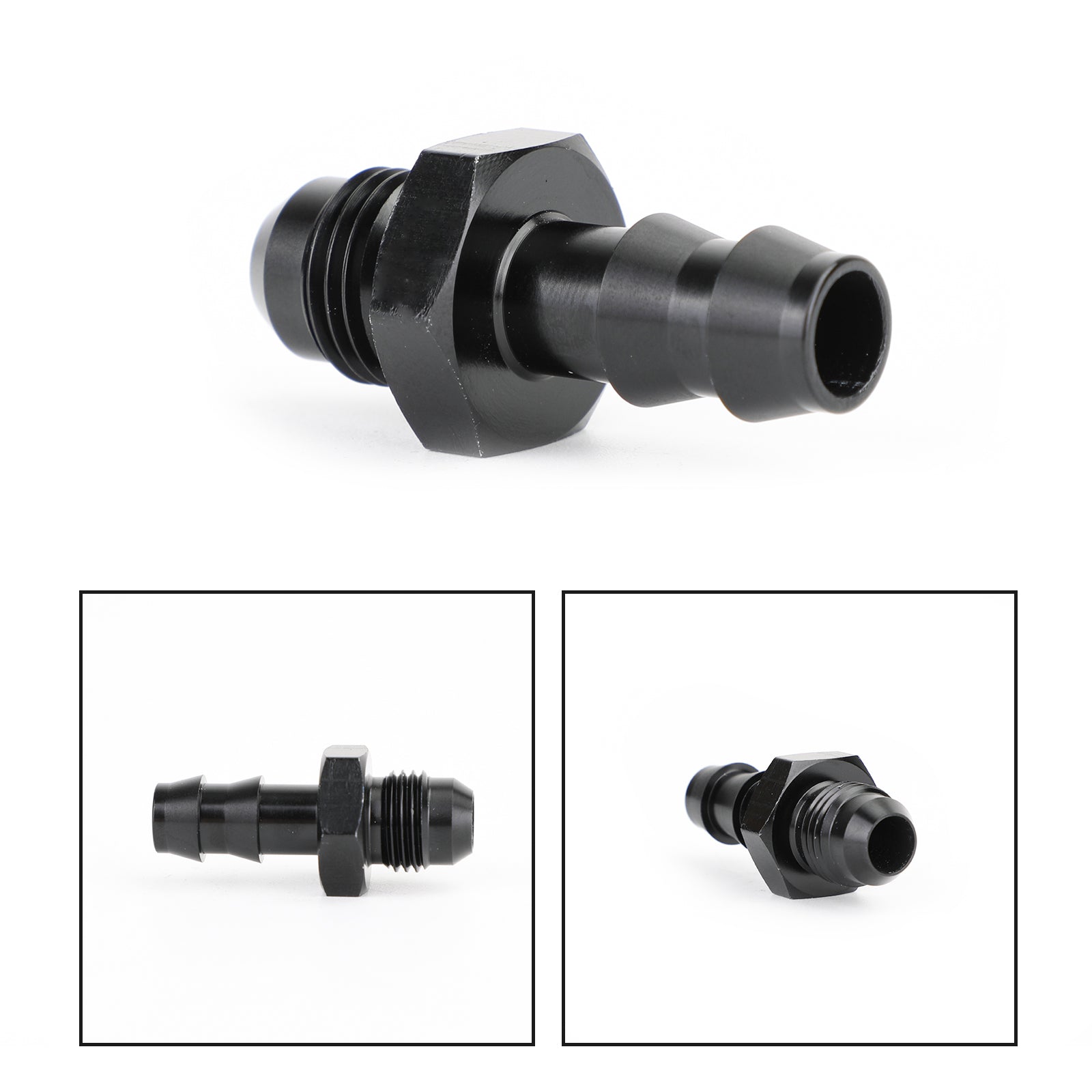 PALASER 6 An Male Flare To 3/8" Hose Barb Adapter Fitting AN6 6AN -6AN 3/8 Push Lock - Image 3