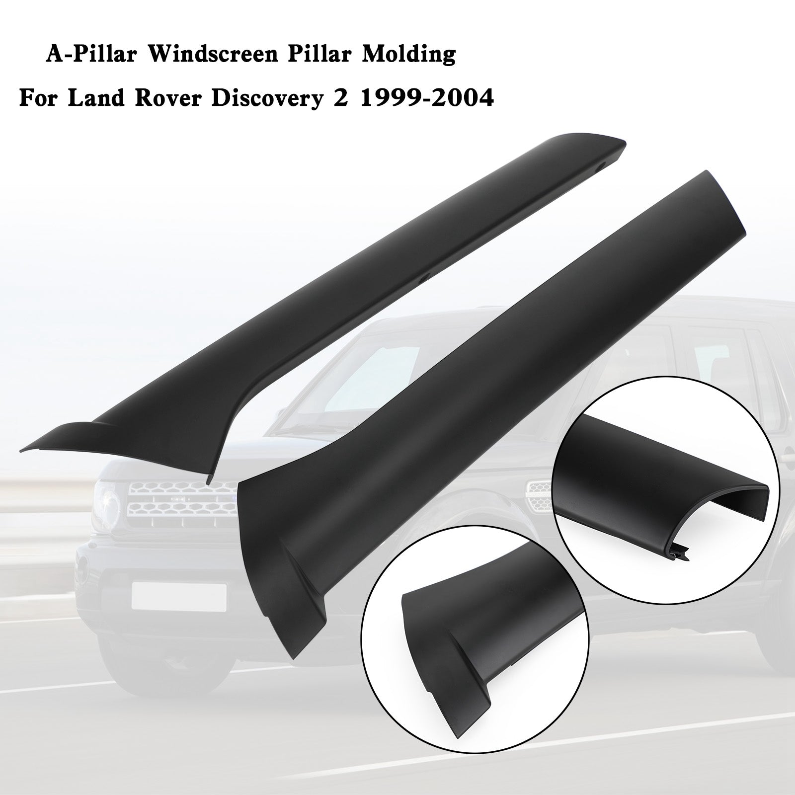 PALASER 1999-2004 Land Rover Discovery 2 Pair Windscreen Pillar Moldings DCB500060PMA DCB500070PMA - Image 5